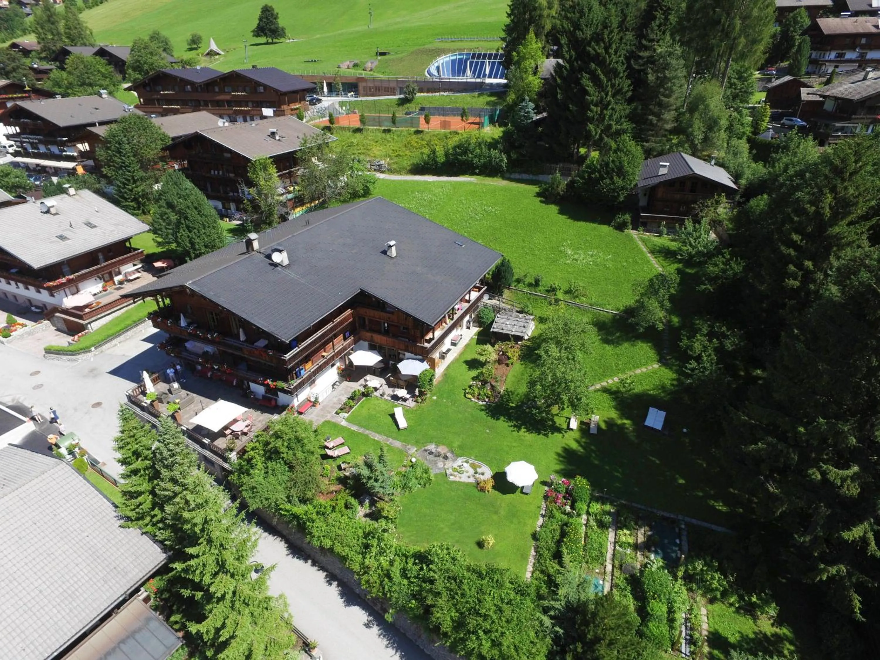 Bird's eye view in Gästehaus Gratlspitz