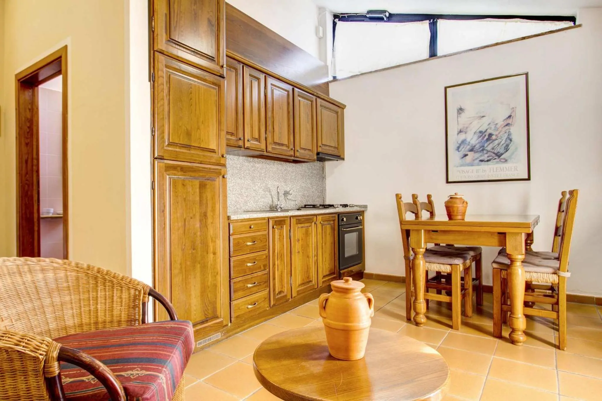Kitchen or kitchenette in Hotel Residence Villa Rioddi