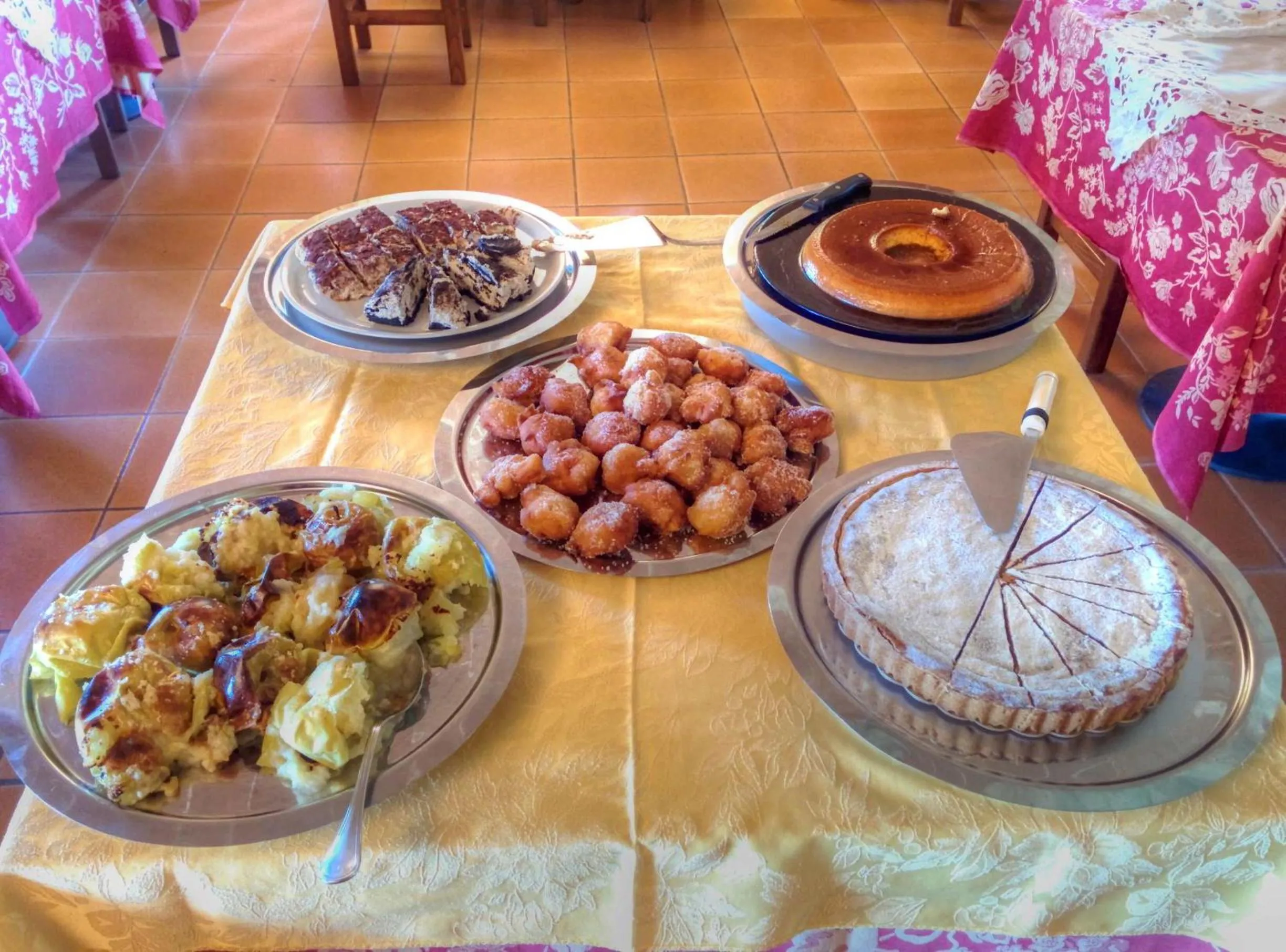 Buffet breakfast in Hotel Residence Villa Rioddi