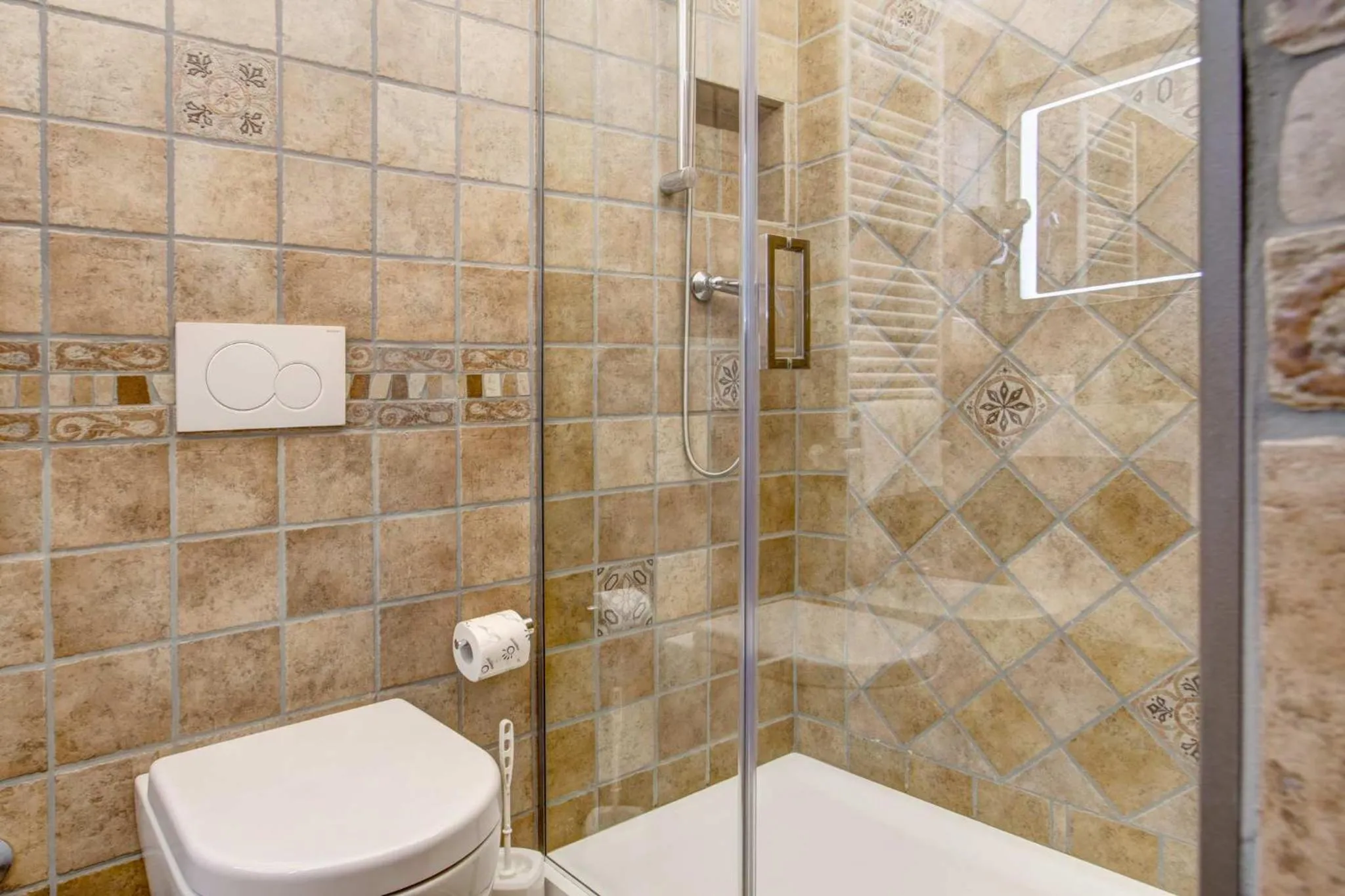 Bathroom in Hotel Residence Villa Rioddi
