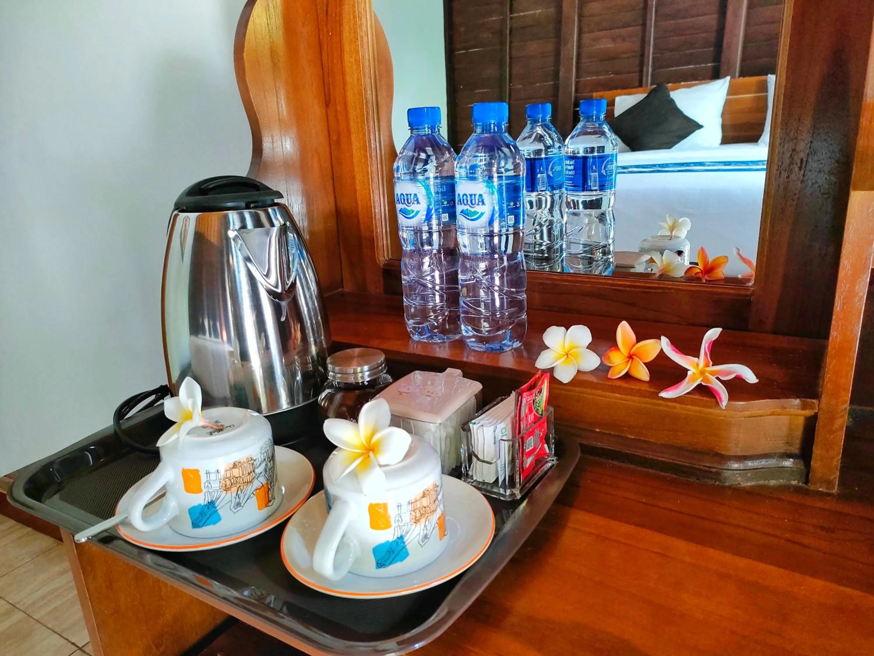 Coffee/tea facilities in Exotic View Cottage