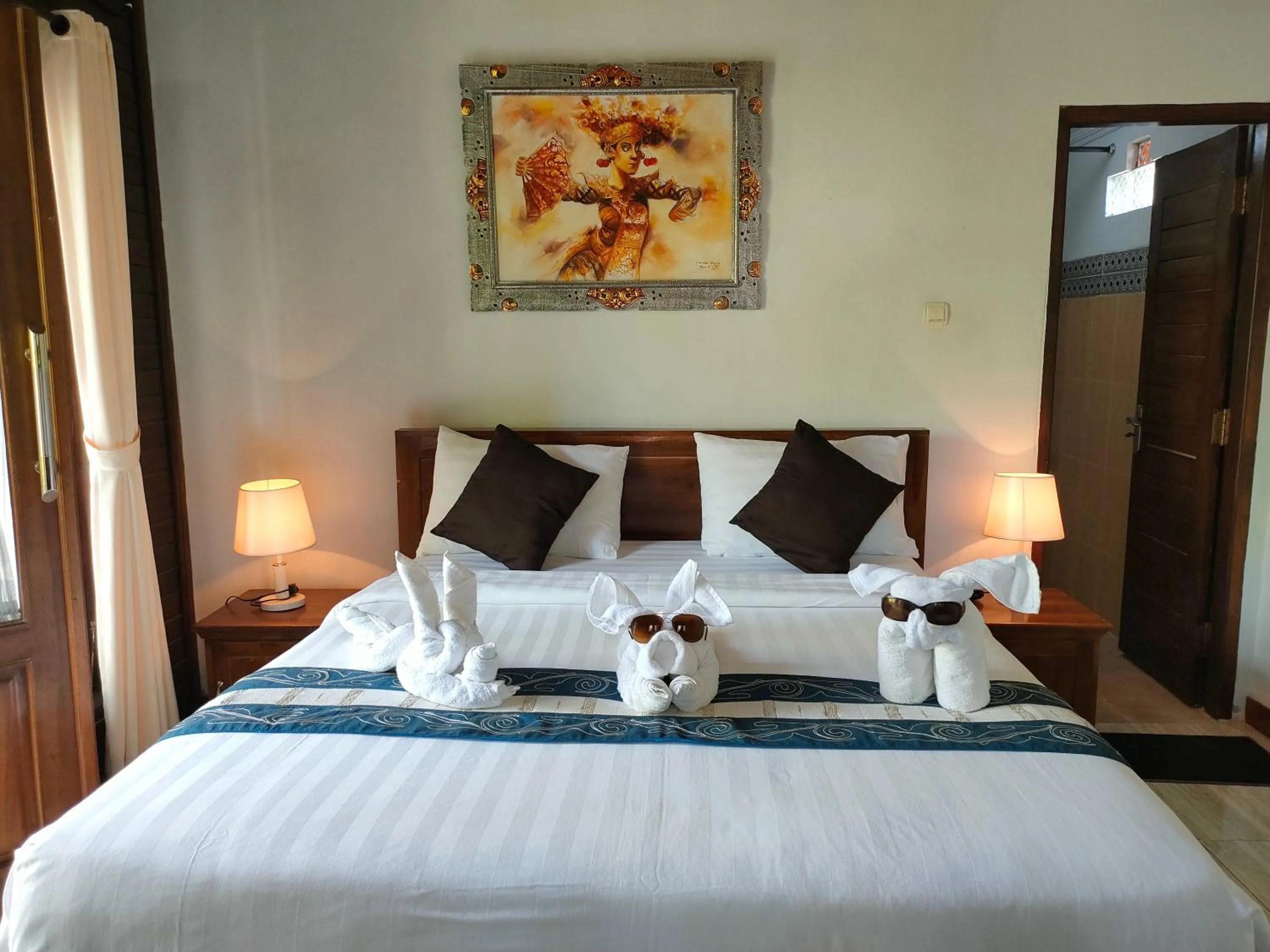 Bed in Exotic View Cottage