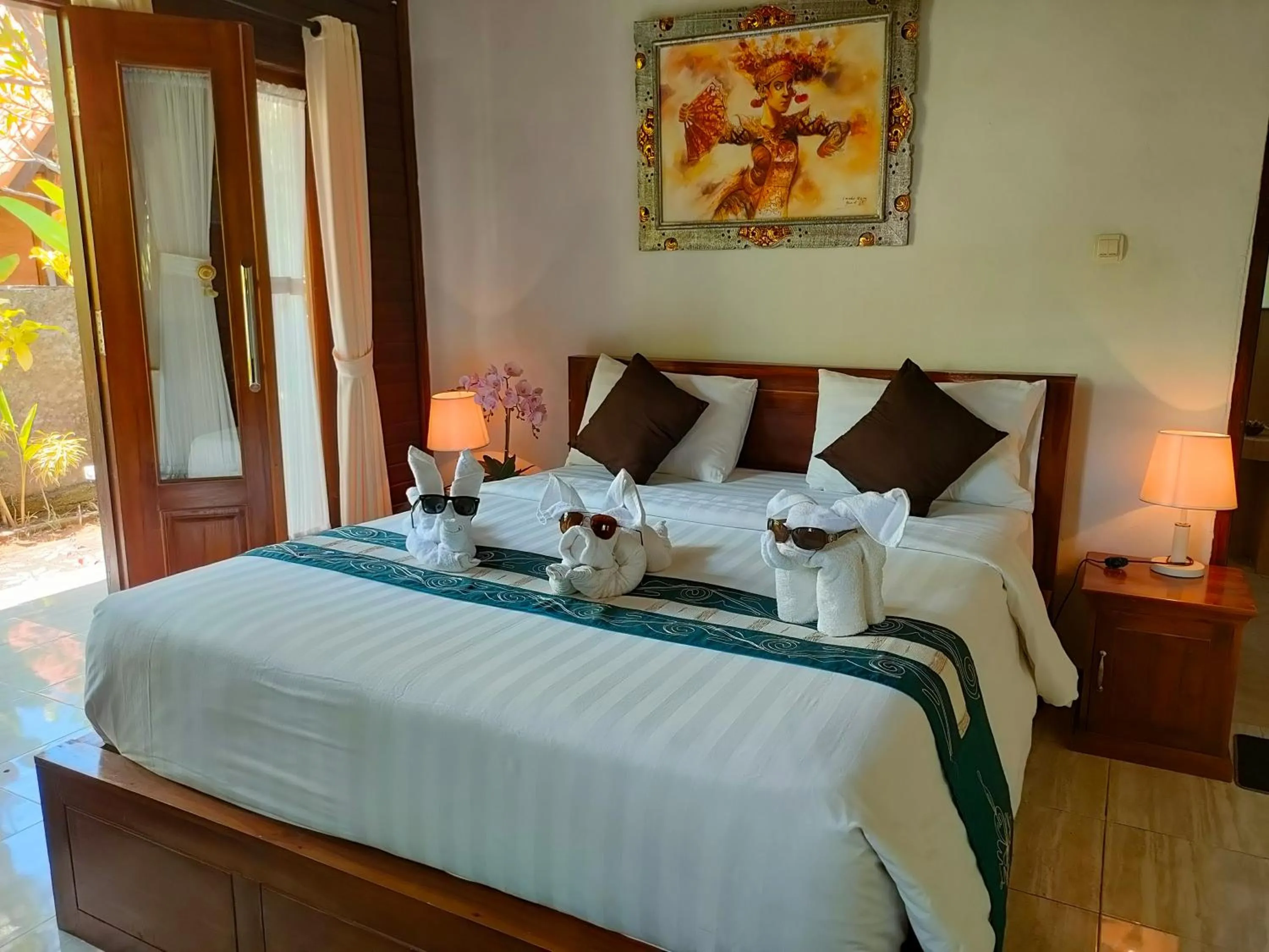 Bed in Exotic View Cottage