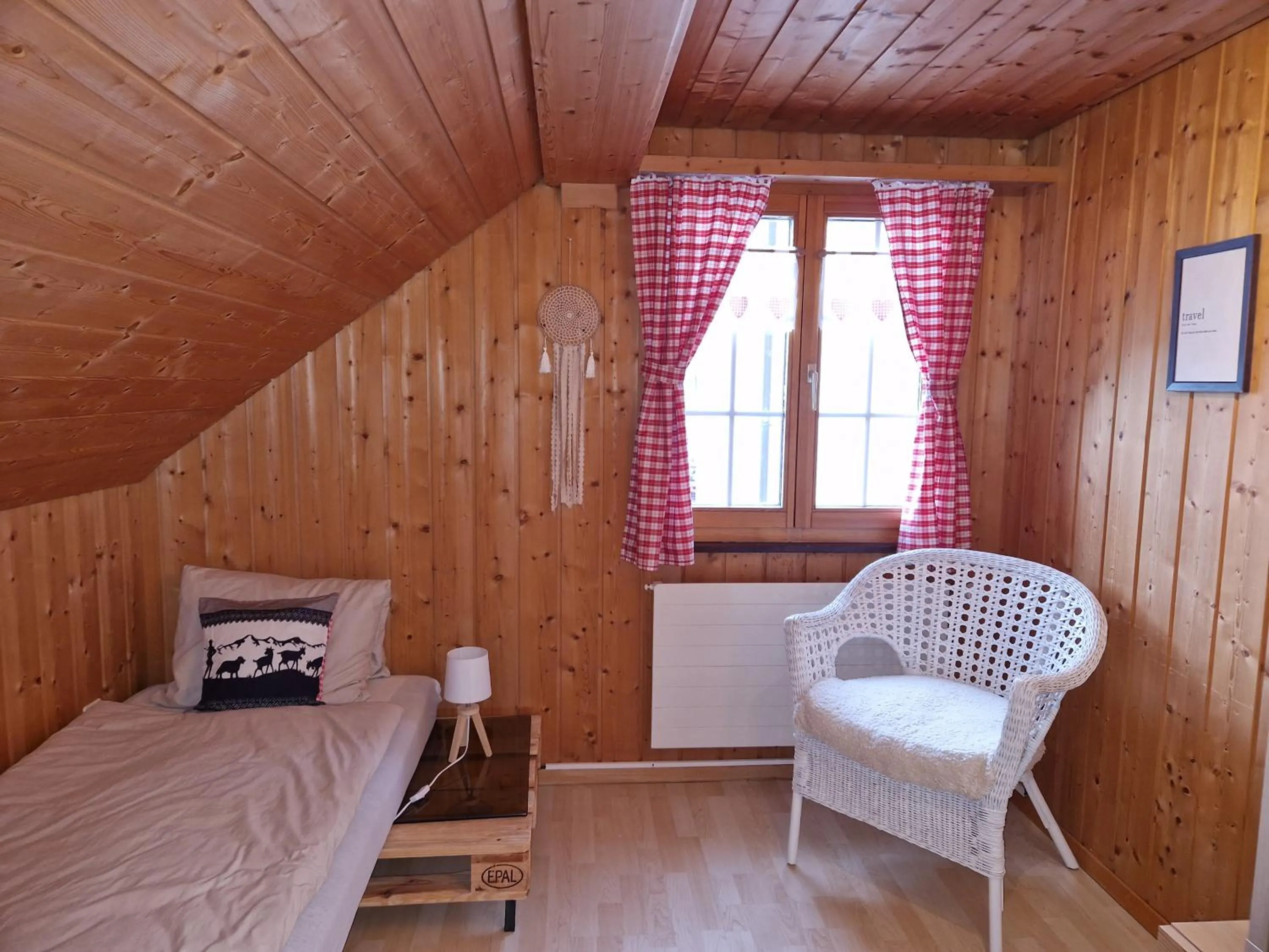 Bedroom, Bed in Chalet Ferreira