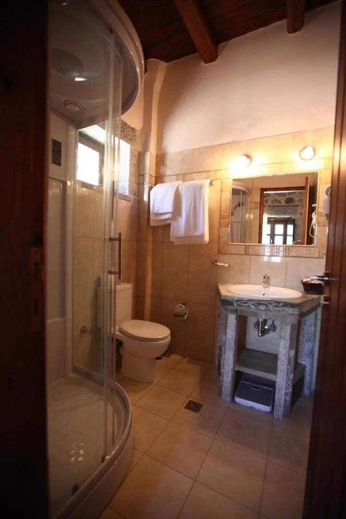 Bathroom in Vasilios Apartments Hotel