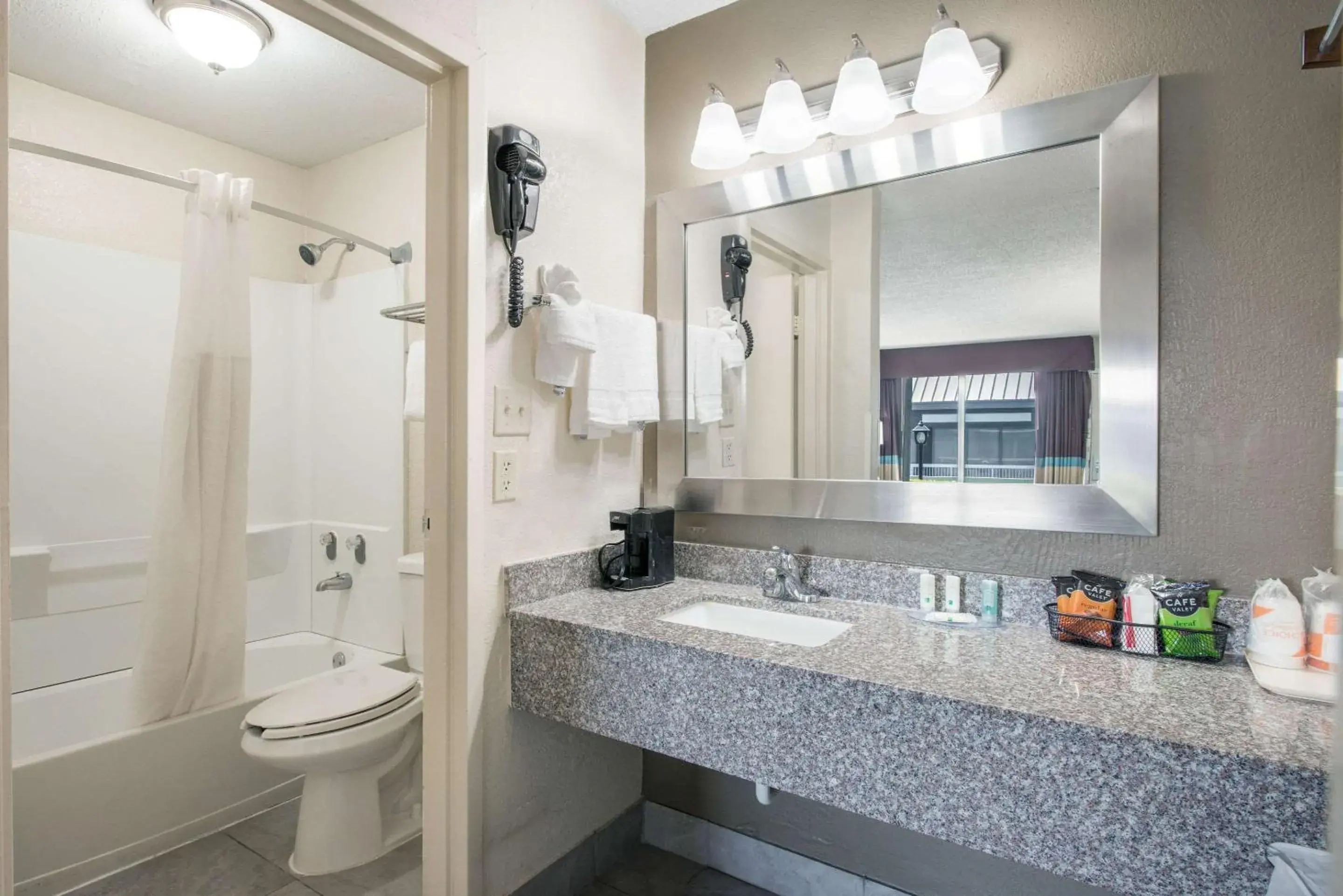 Bathroom in Quality Inn Concord Kannapolis Bathroom in Quality Inn Concord Kannapolis