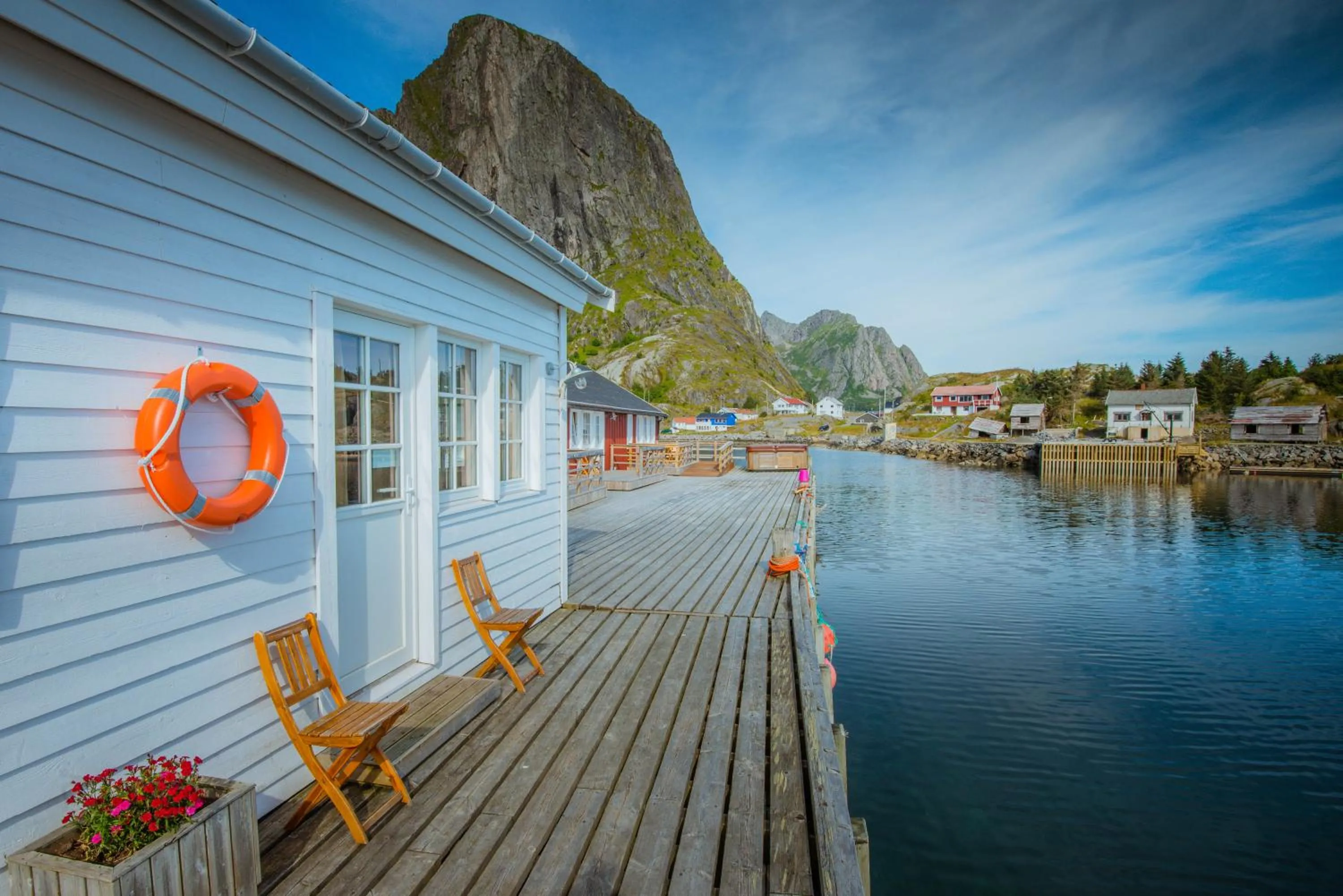 Facade/entrance in Eliassen Rorbuer