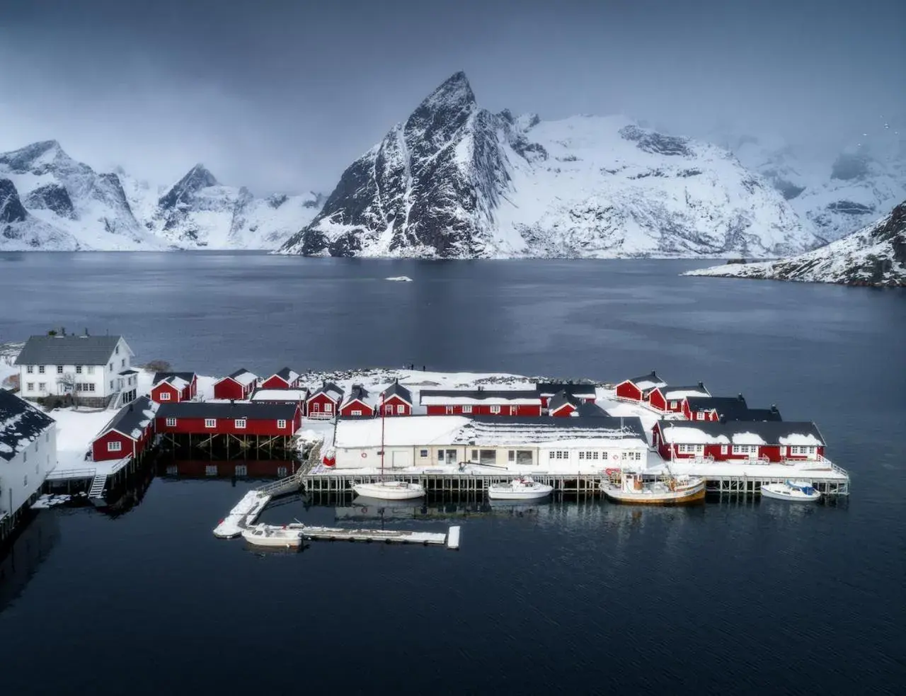 Bird's eye view in Eliassen Rorbuer Bird's eye view in Eliassen Rorbuer