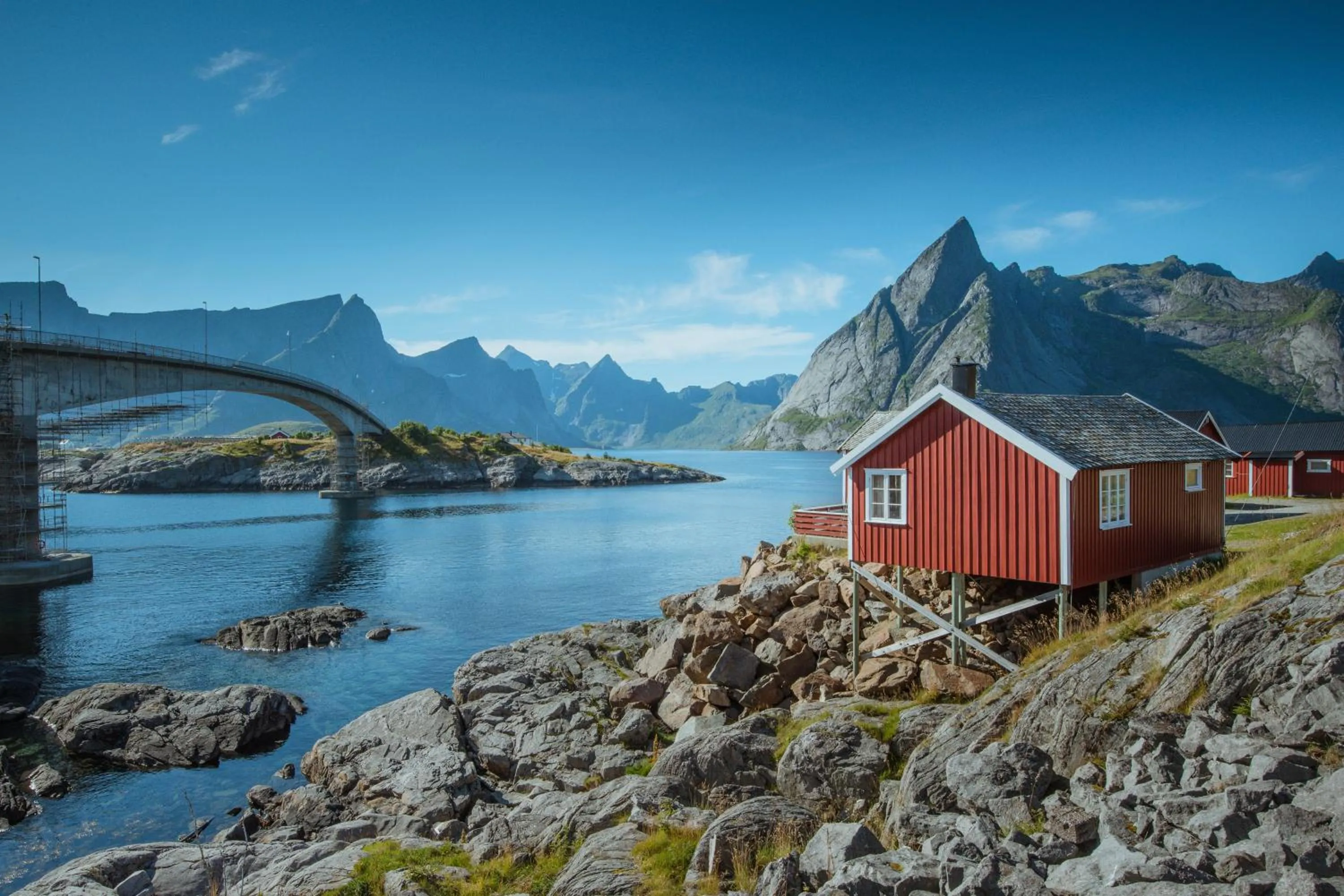 Facade/entrance in Eliassen Rorbuer
