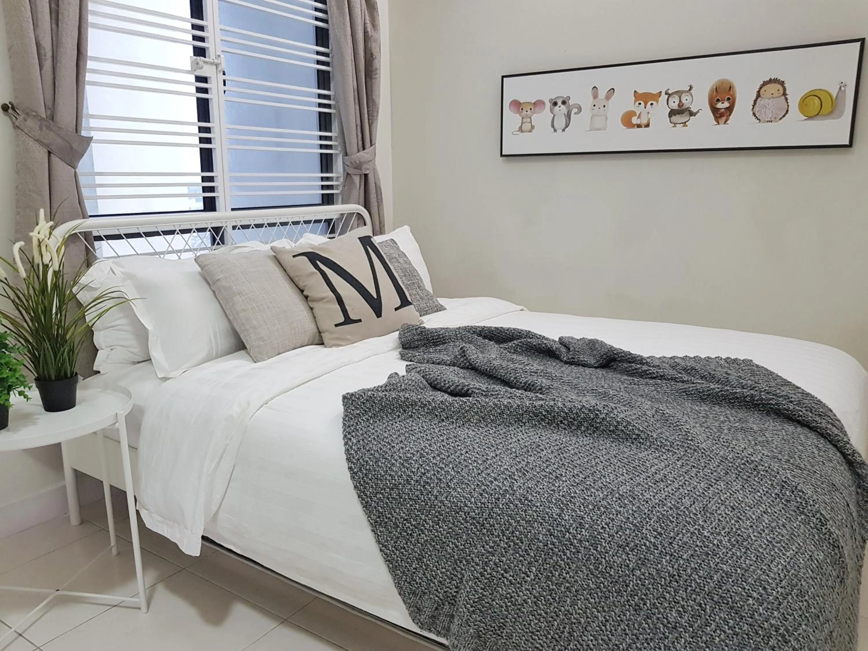 Bedroom, Bed in S1 The Snowy @ Fresh and Cosy Setiawalk Puchong