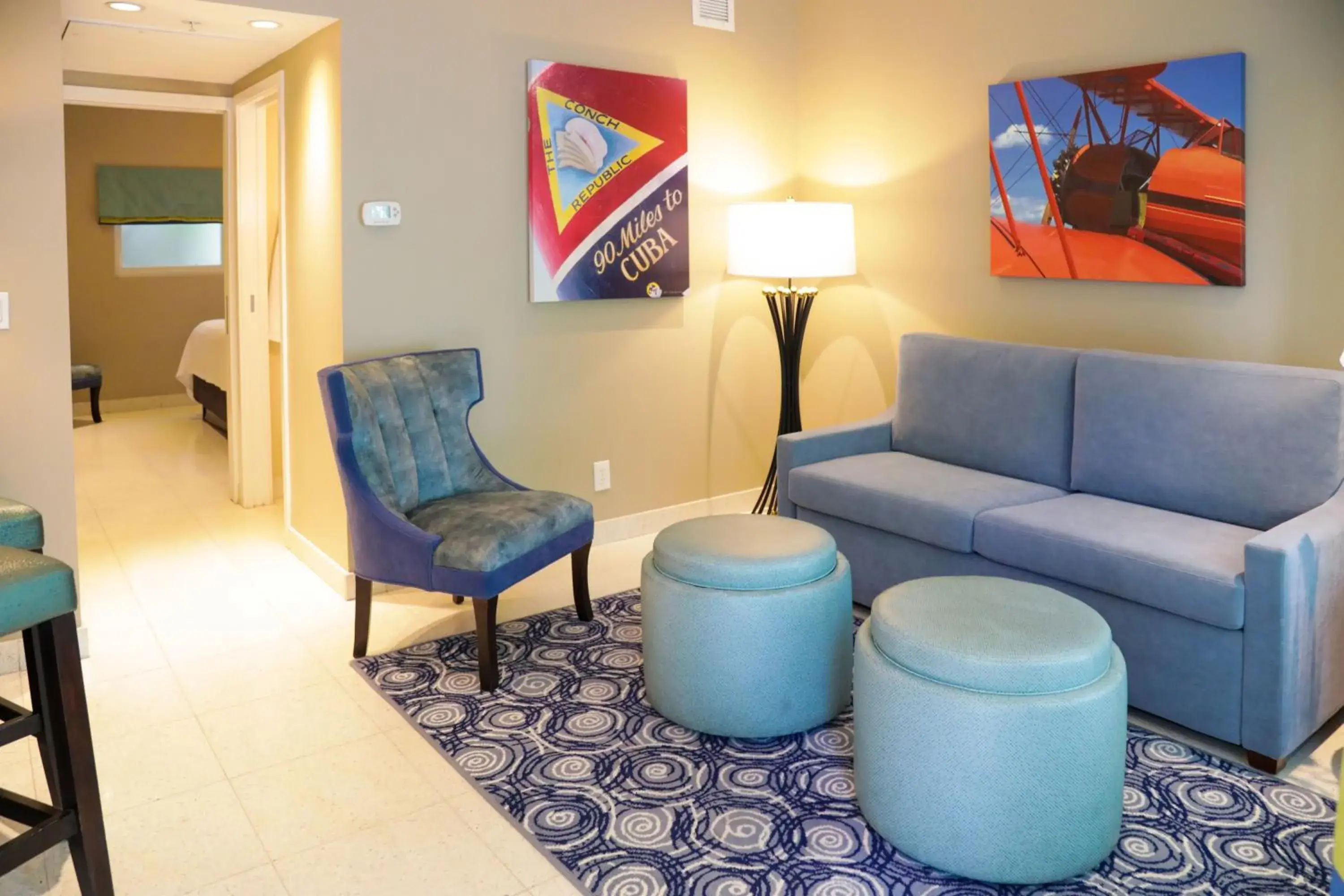 Living room in Orchid Key Inn - Adults Only Living room in Orchid Key Inn - Adults Only