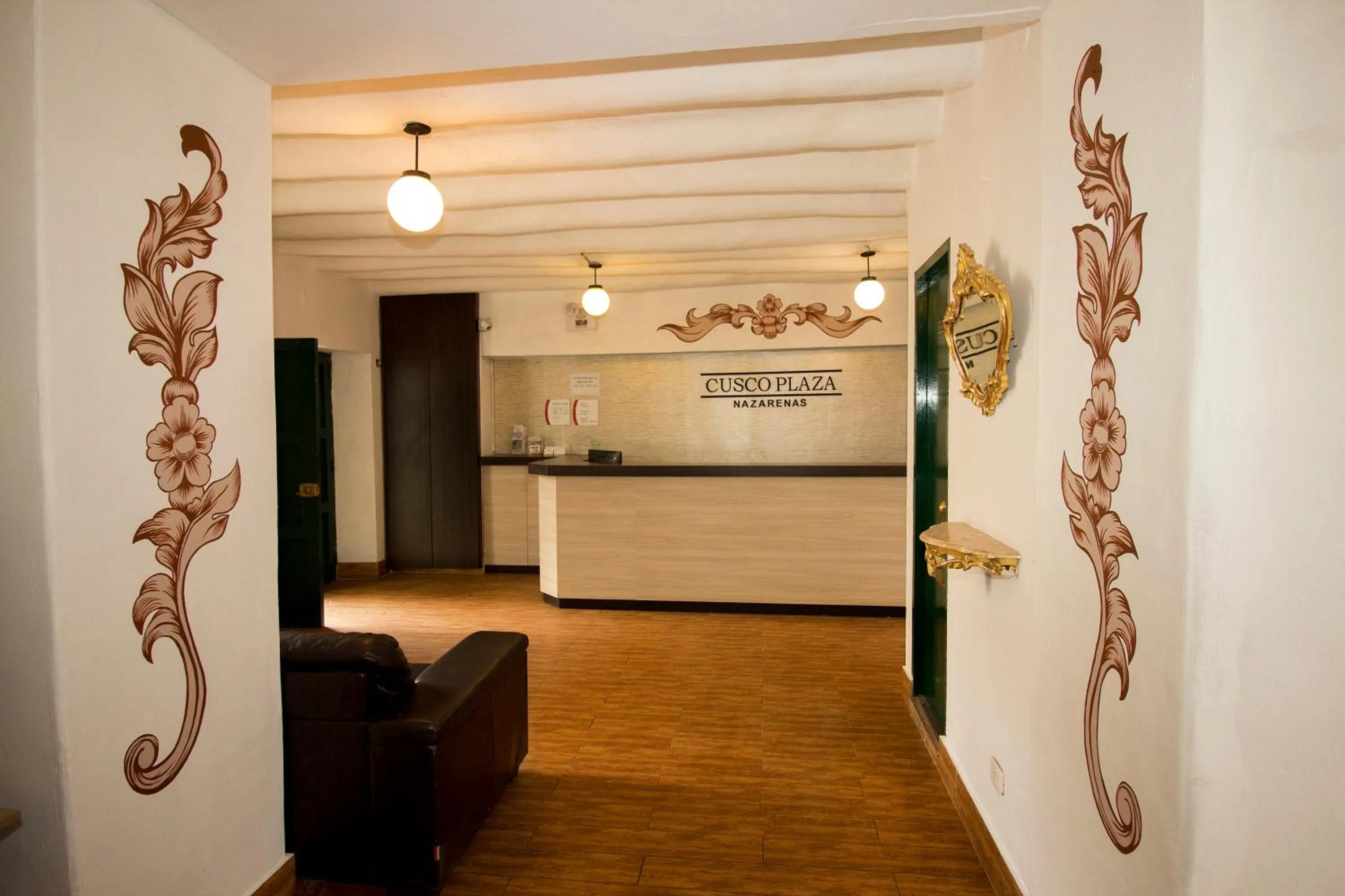 Lobby or reception in Cusco Plaza Nazarenas