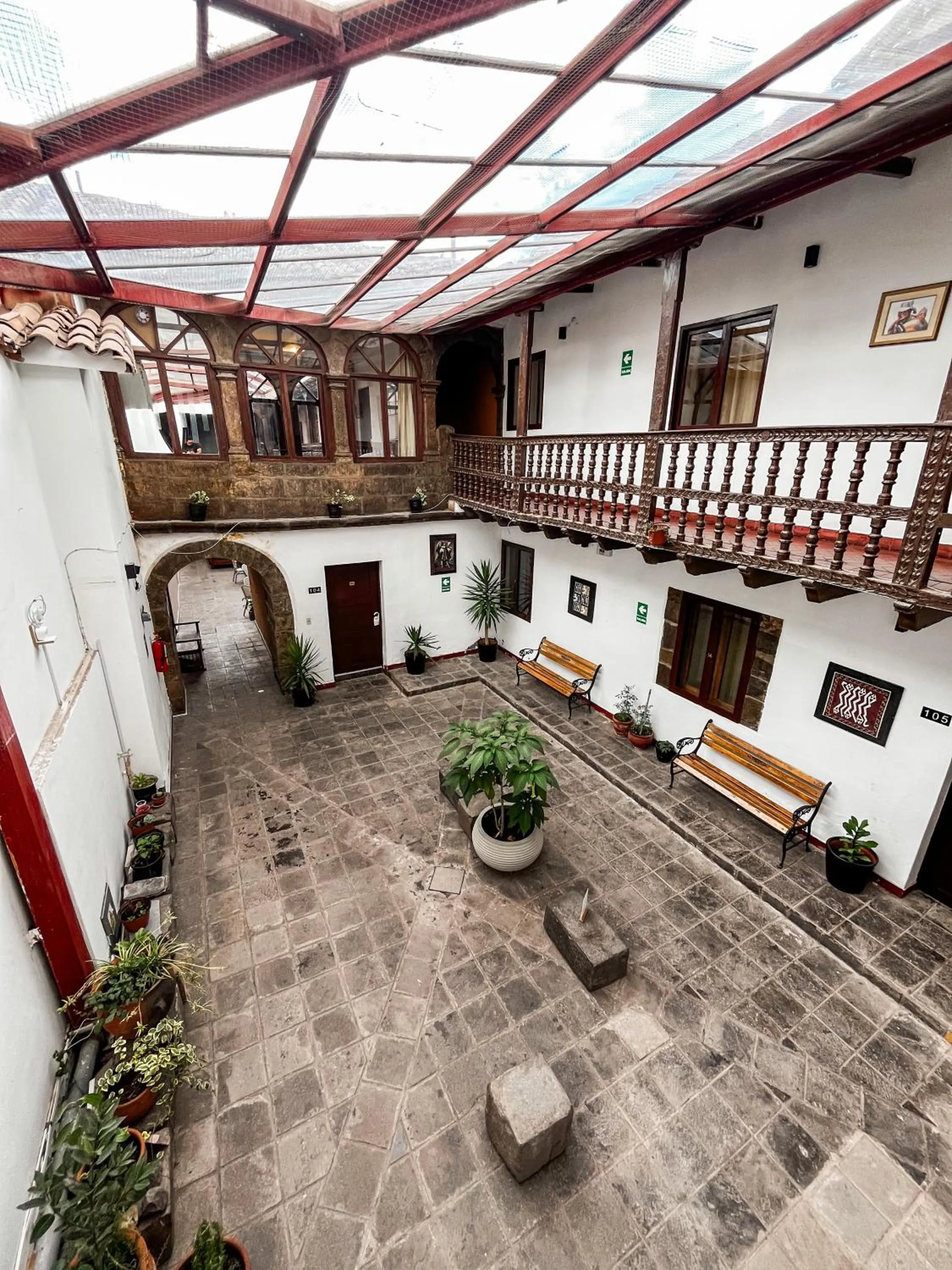 Patio in Hotel Cusco Plaza Saphi
