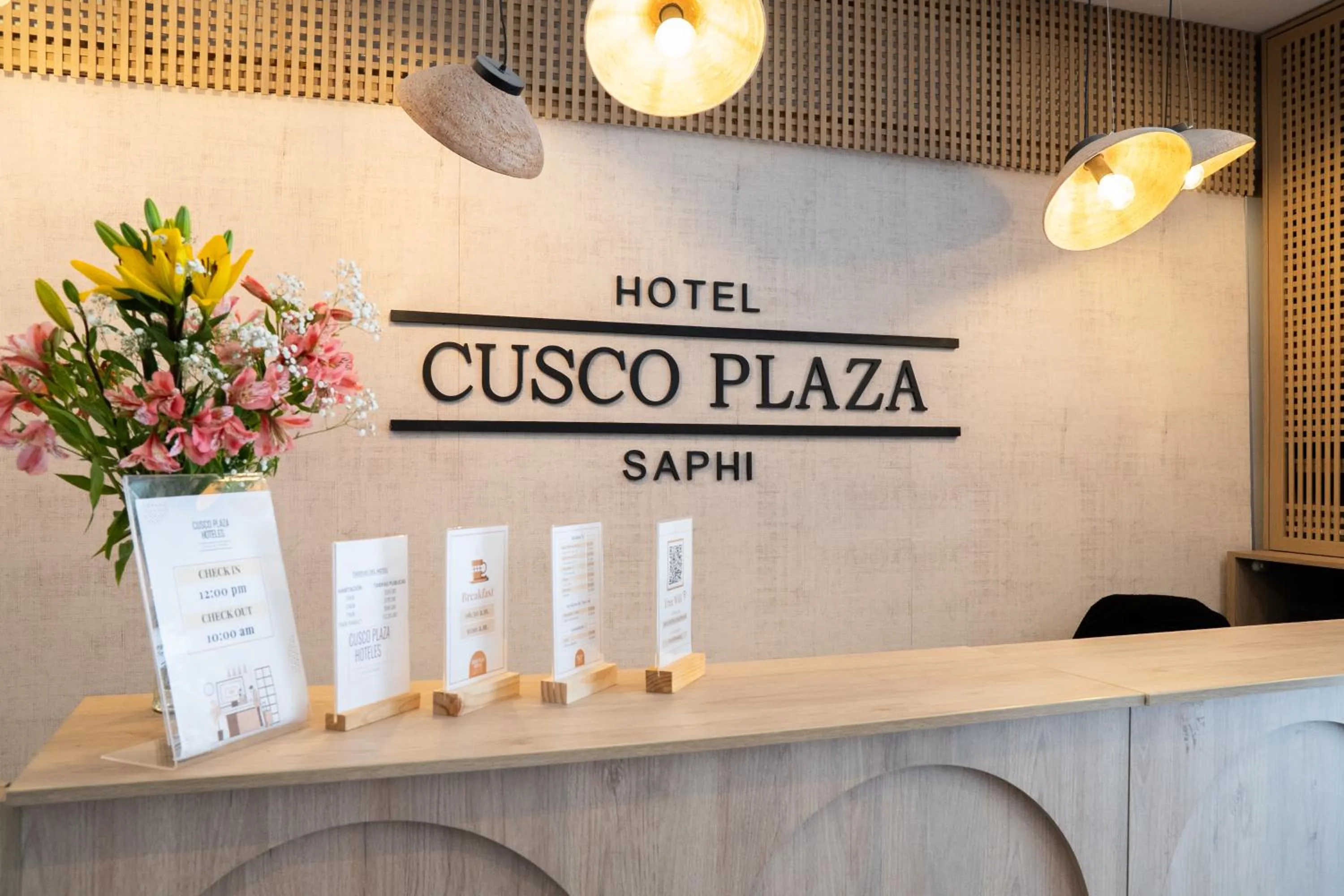 Lobby or reception in Hotel Cusco Plaza Saphi