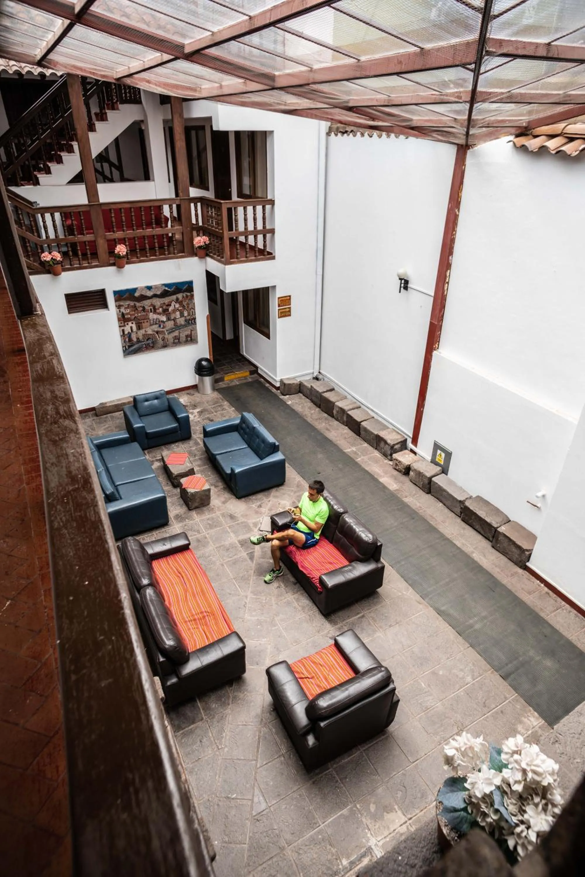 Bird's eye view in Hotel Cusco Plaza Saphi