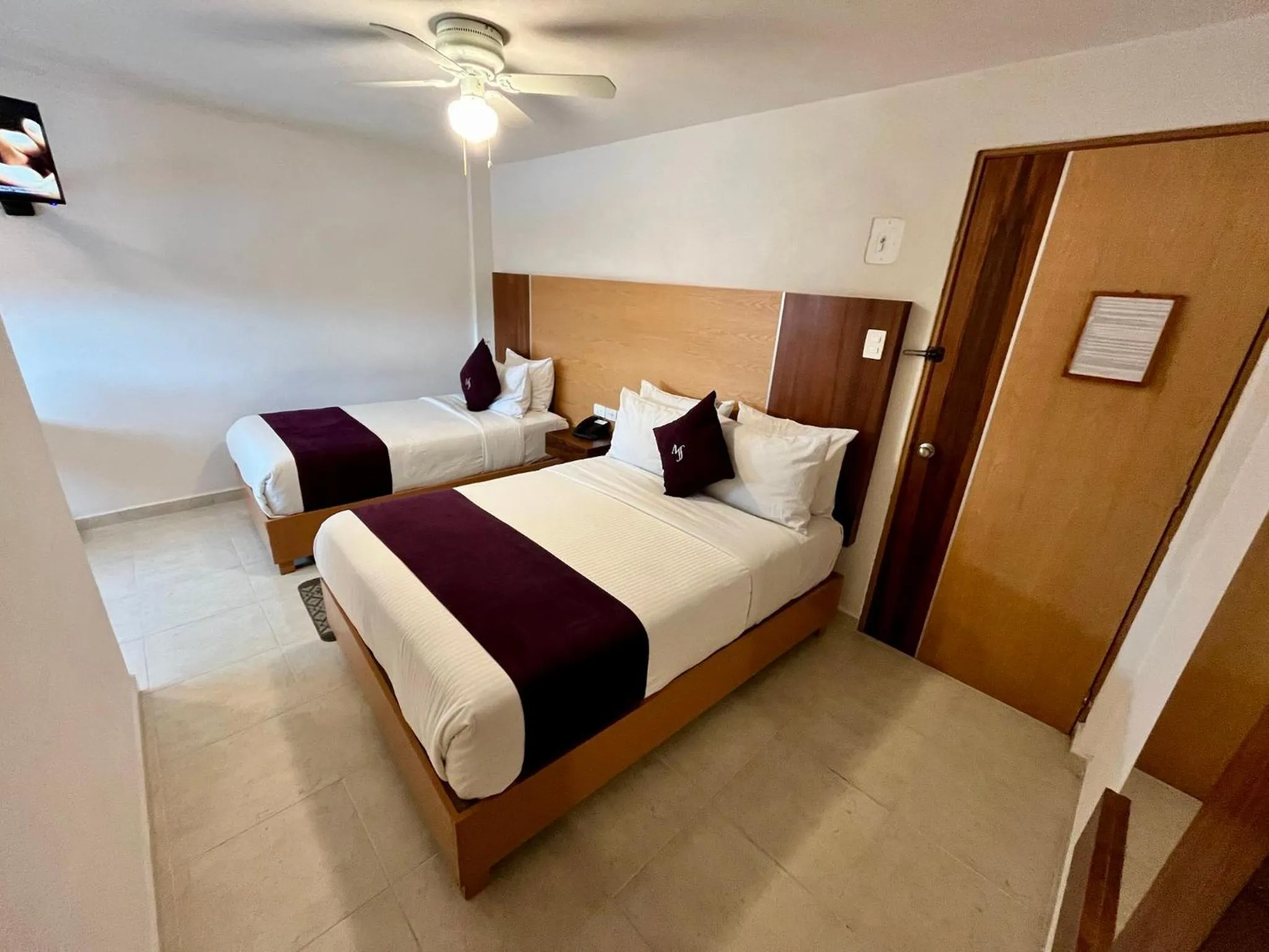 Bed in Hotel Posada Maria Sofia