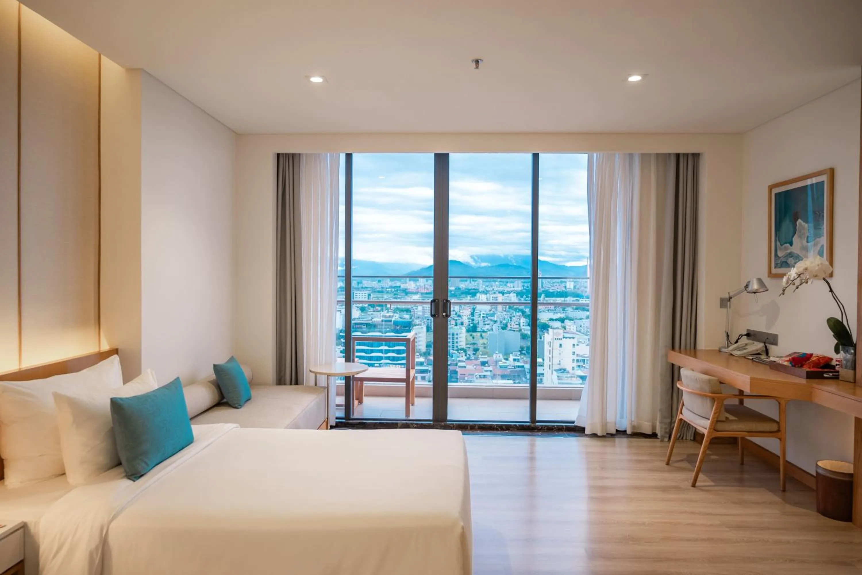 View (from property/room), Bed in TMS Hotel Da Nang Beach