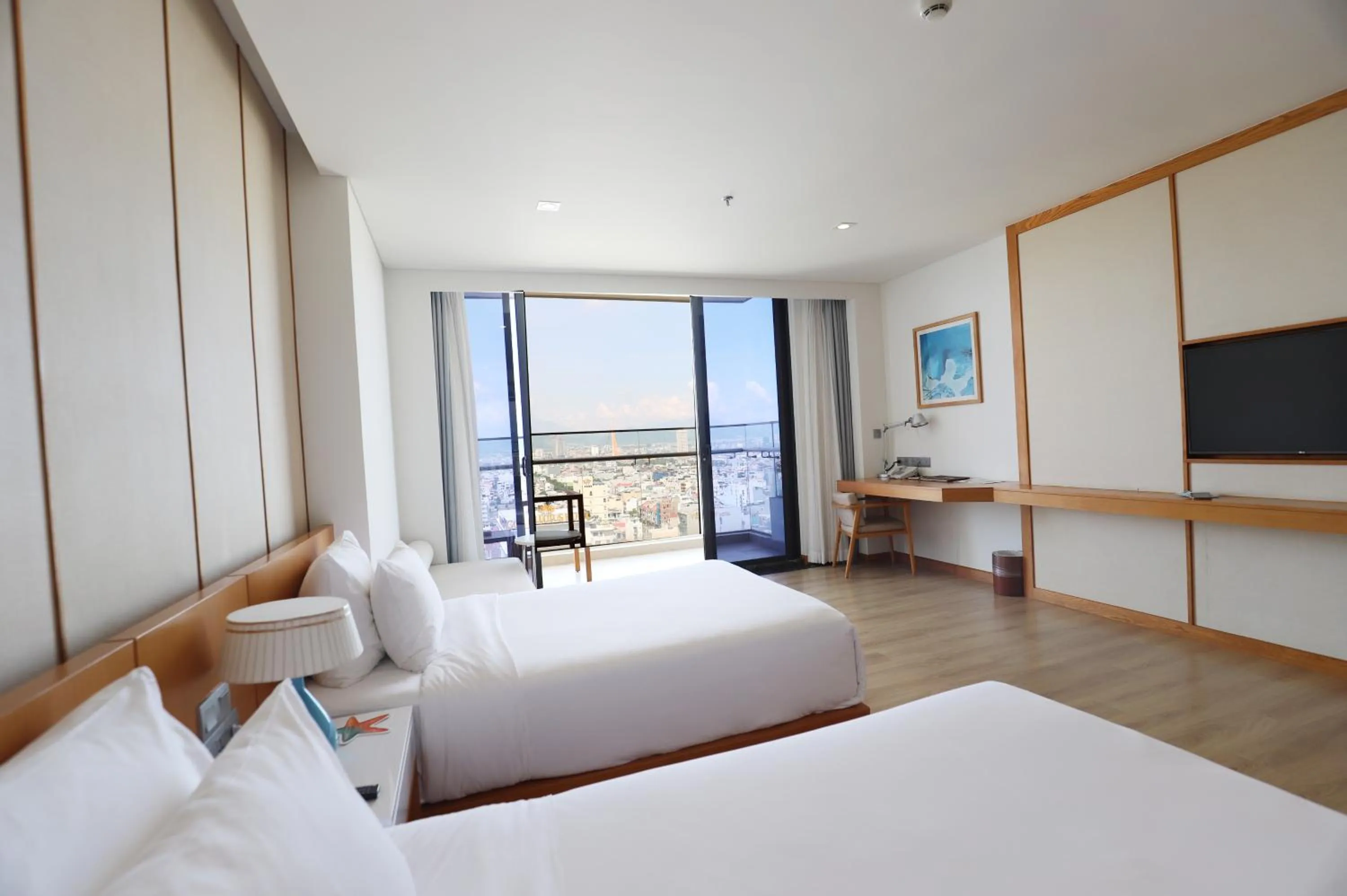 View (from property/room), Bed in TMS Hotel Da Nang Beach