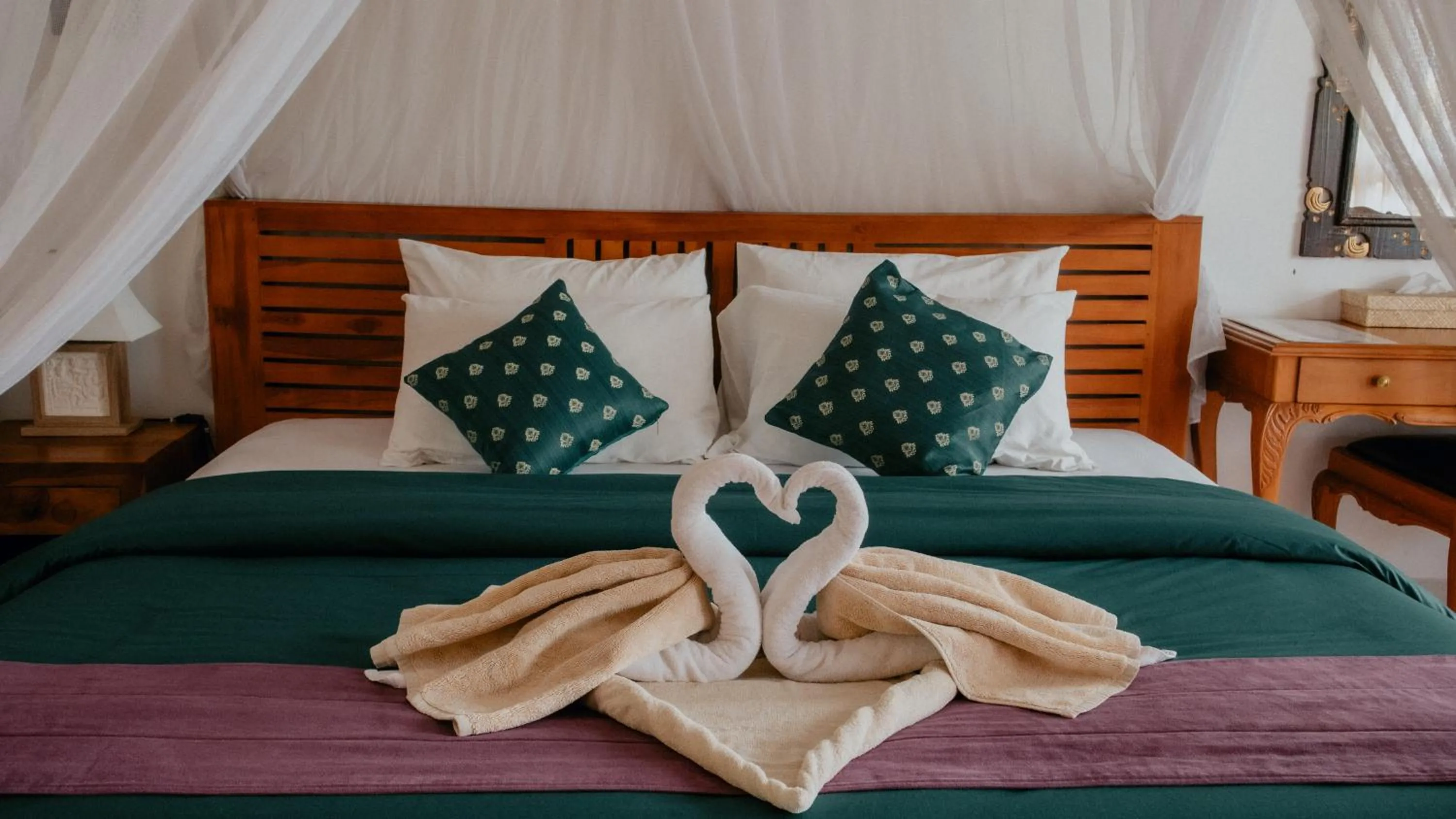 Bed in Puri Sunny Munduk , North Bali