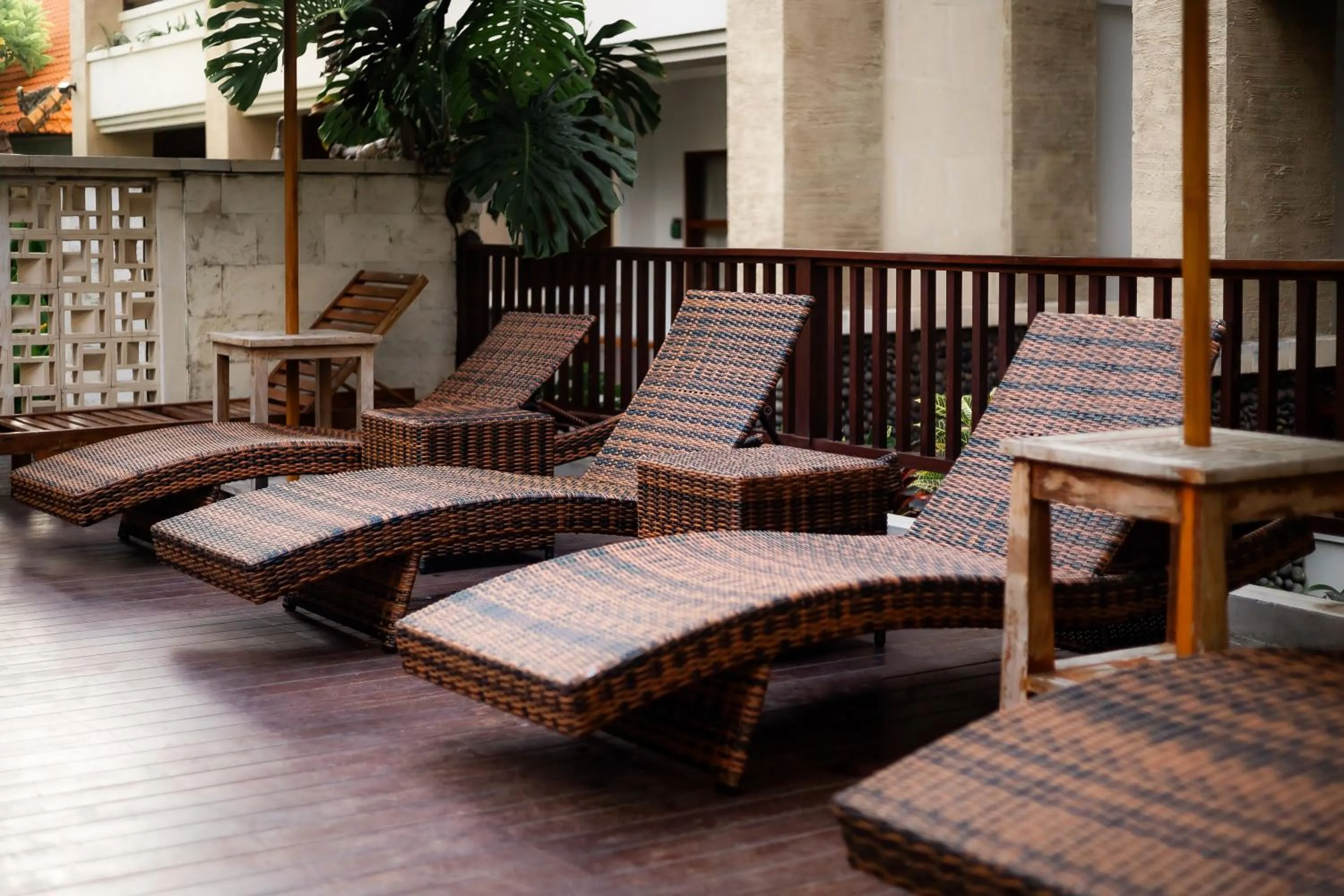 sunbed in Fourteen Roses Beach Hotel