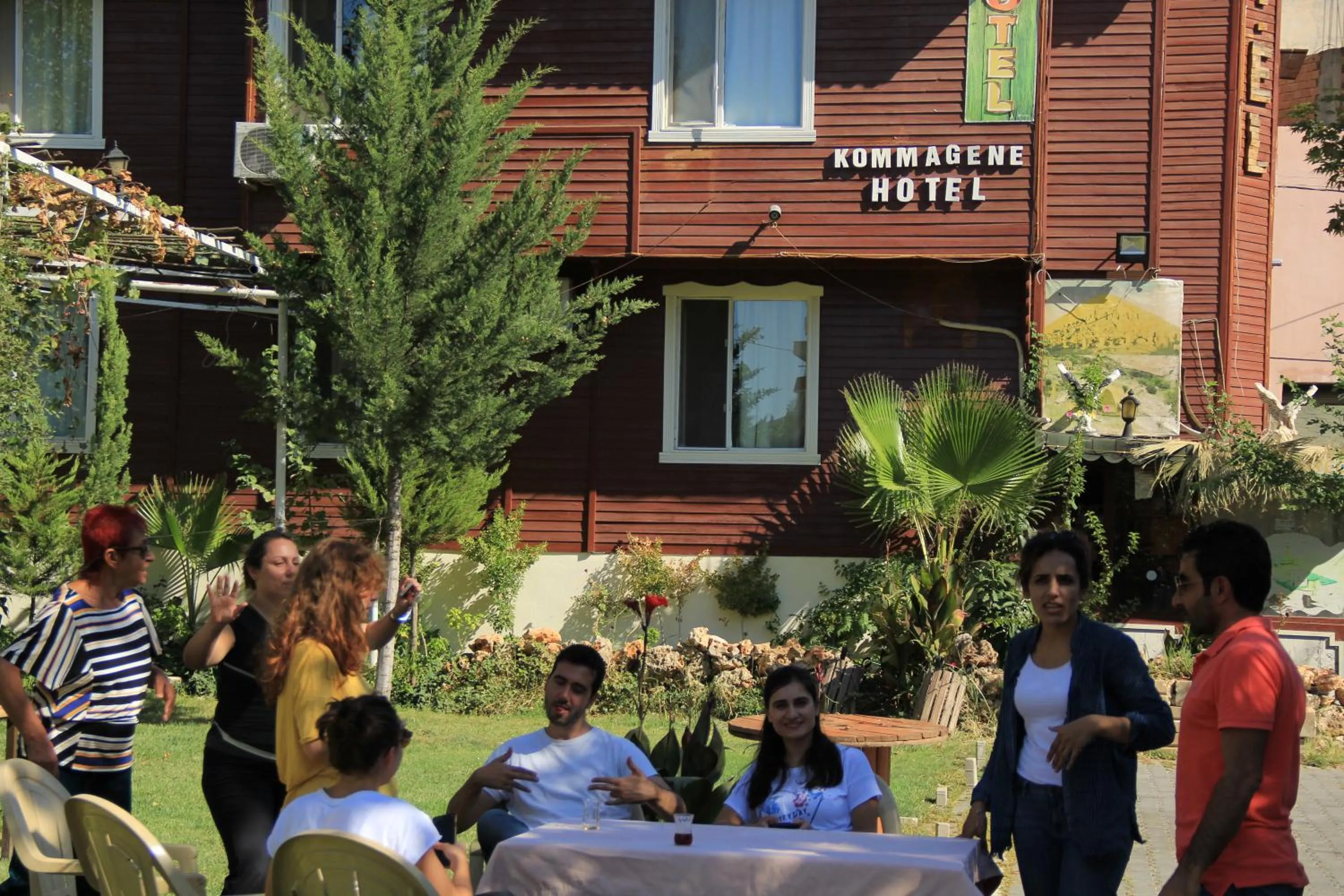 group of guests in Nemrut Kommagene Hotel