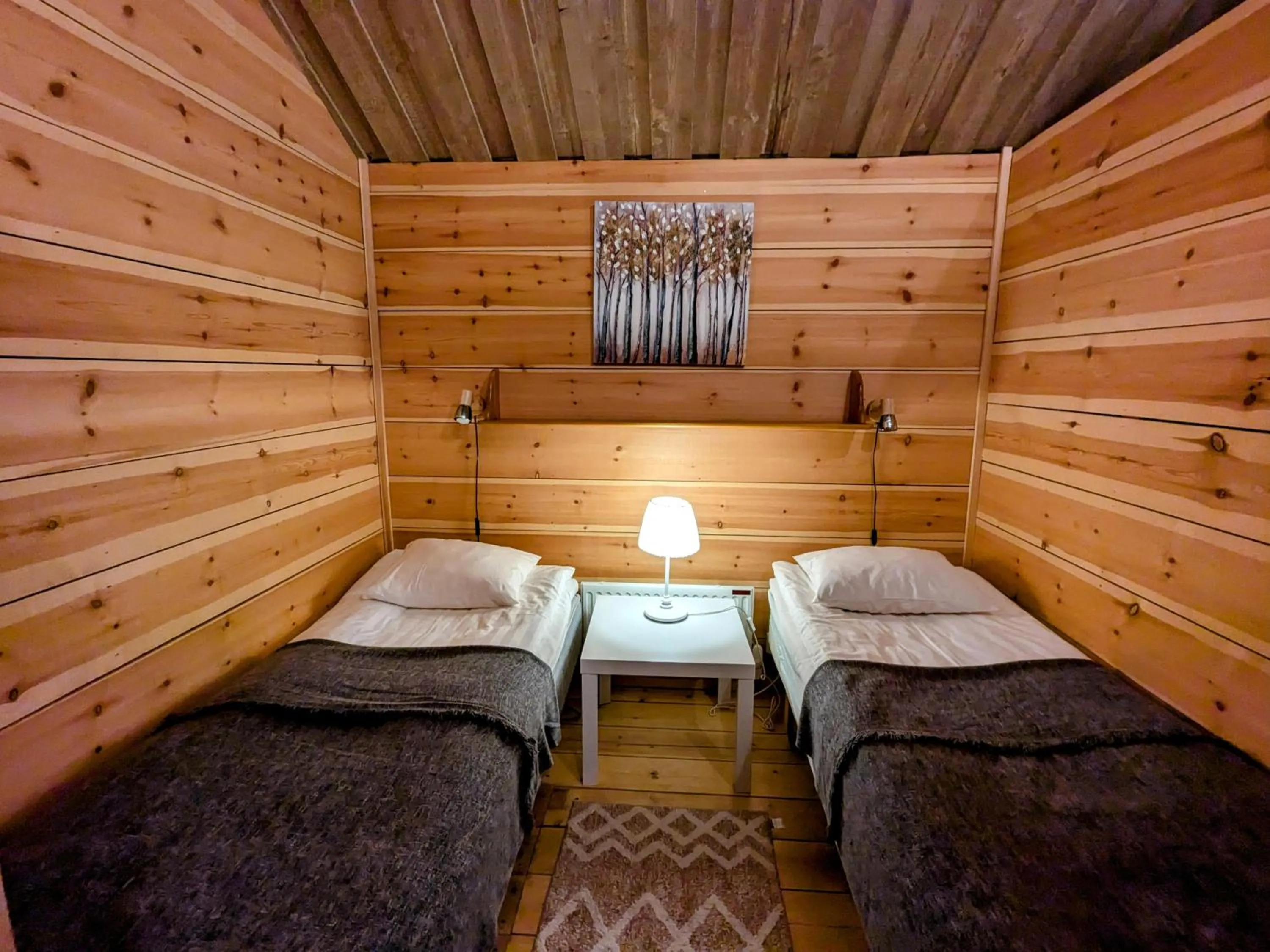 Bed in Santa's Little Village - Hotel Uitonniemi