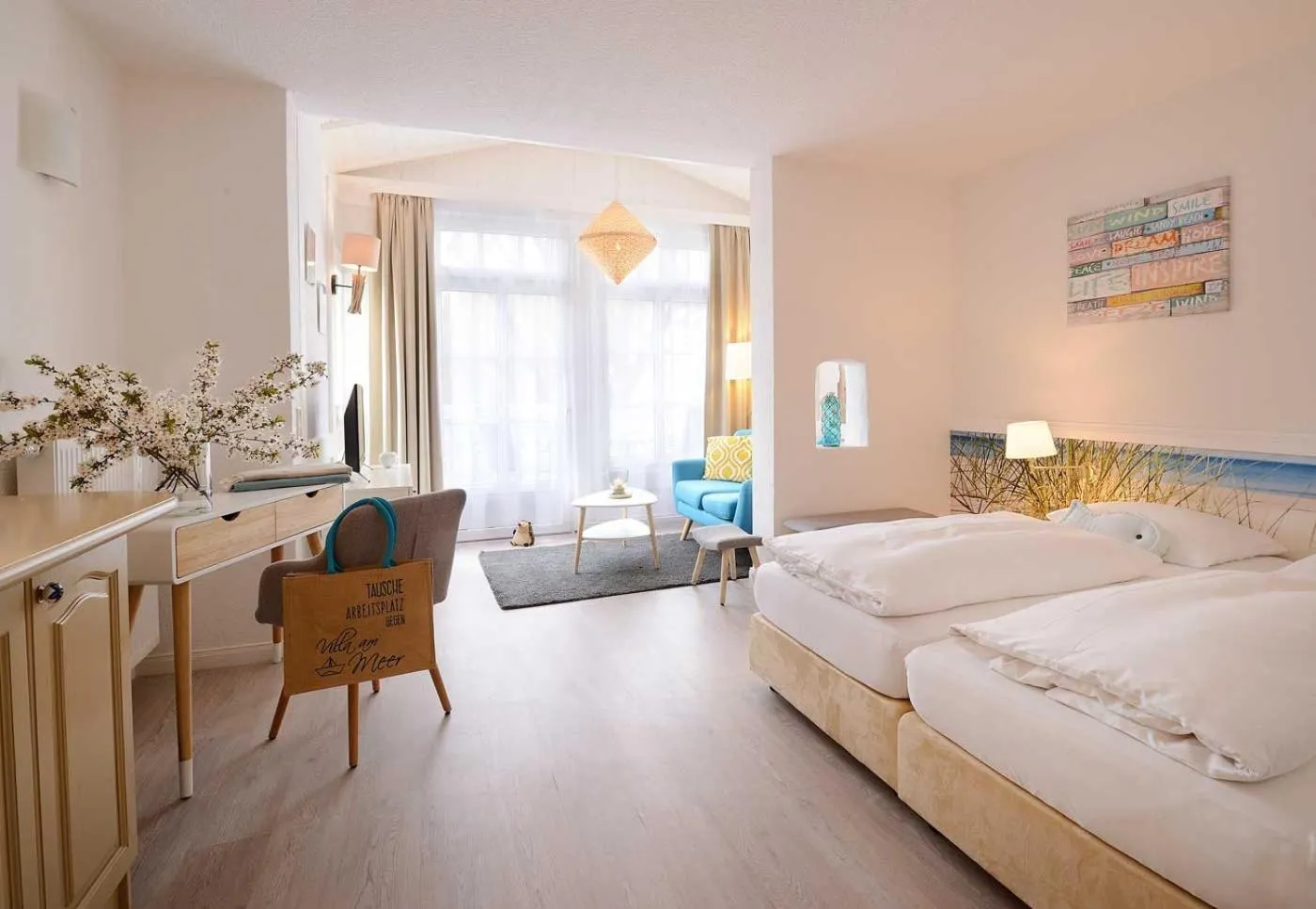 Bedroom, Bed in Hotel Villa Granitz