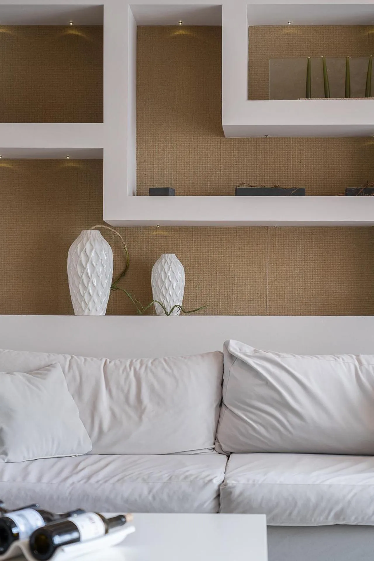 Seating area in Kymothoe Elite Suites