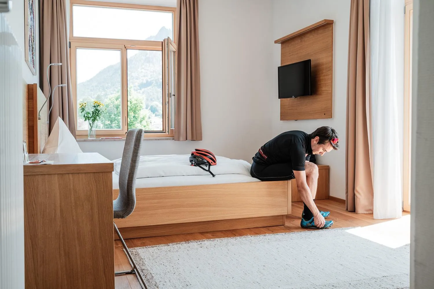 Bed in Hotel Vötterl