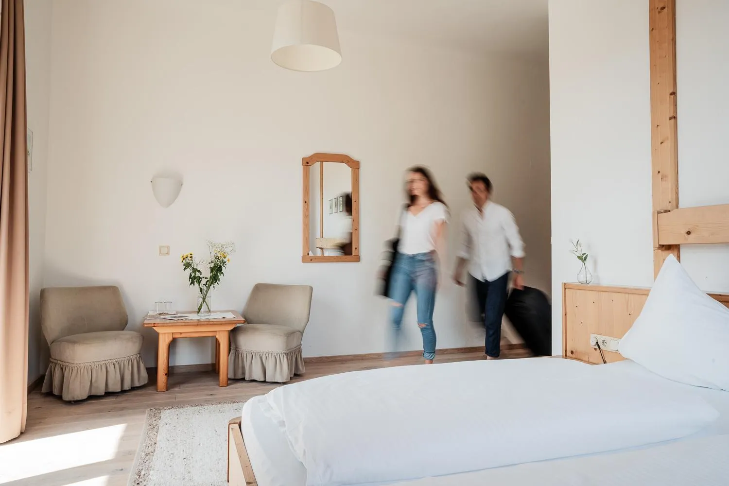 People, Bed in Hotel Vötterl