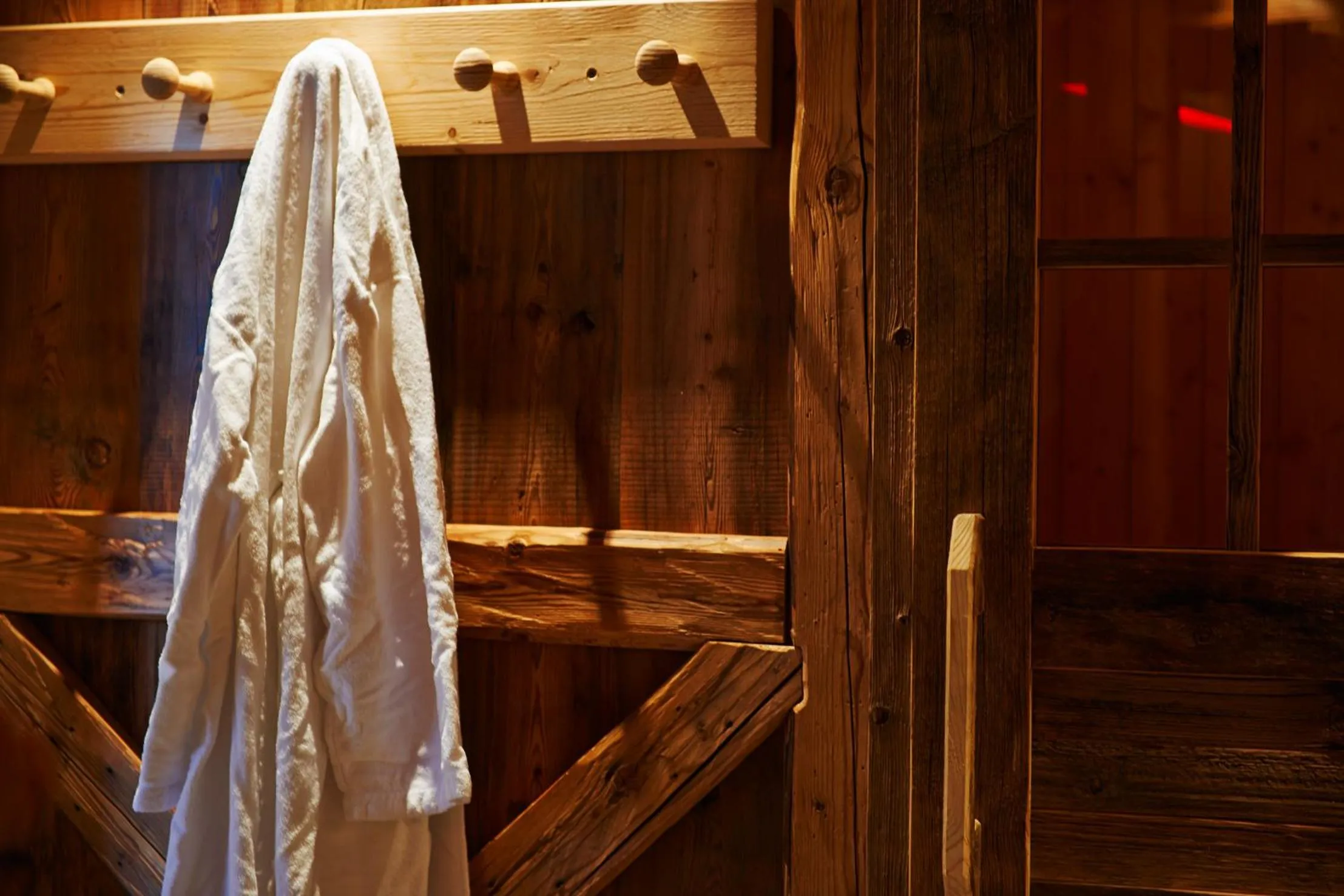 Sauna in Chalet Grumer Suites&Spa