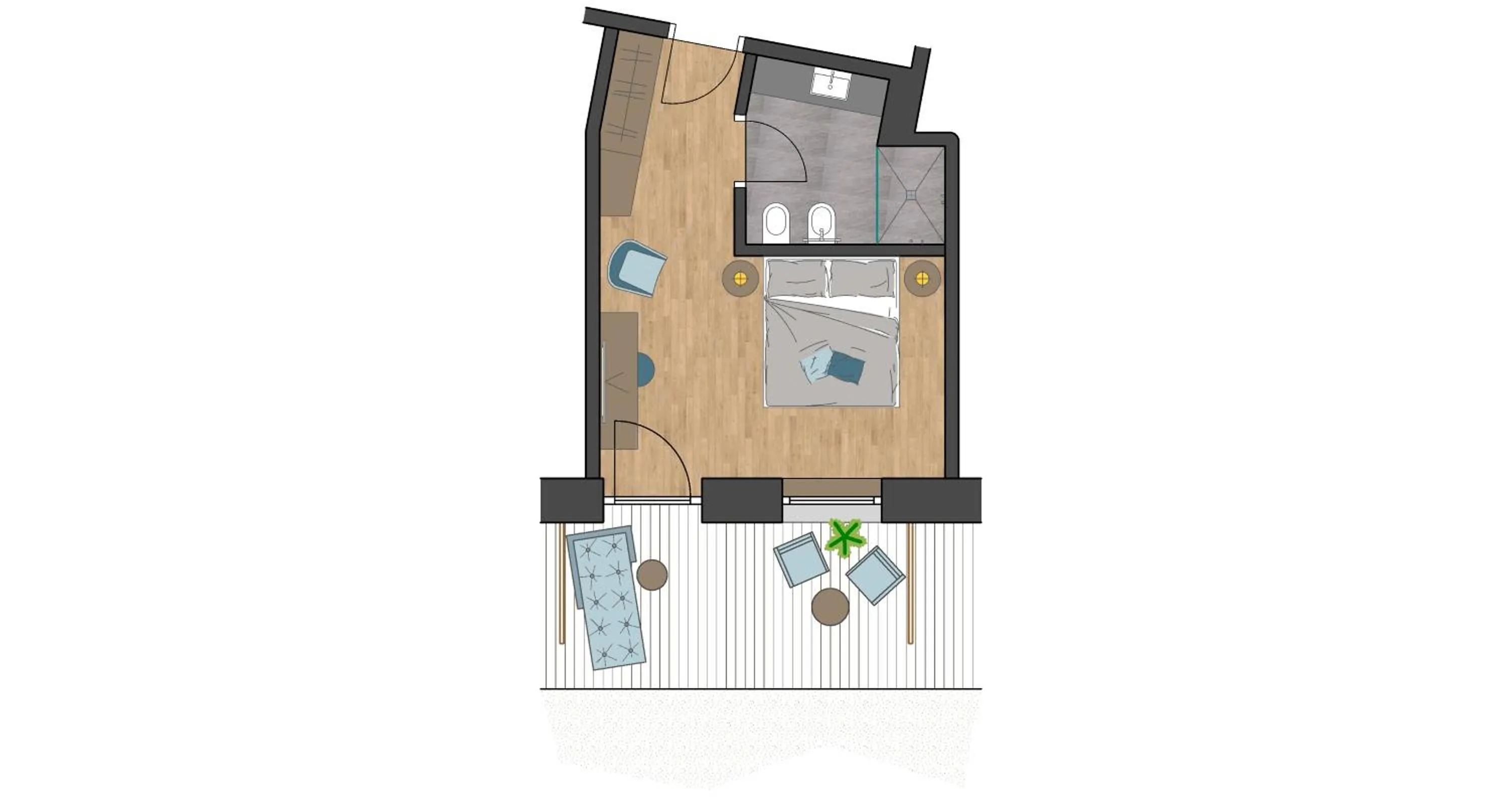 Floor plan in Chalet Grumer Suites&Spa