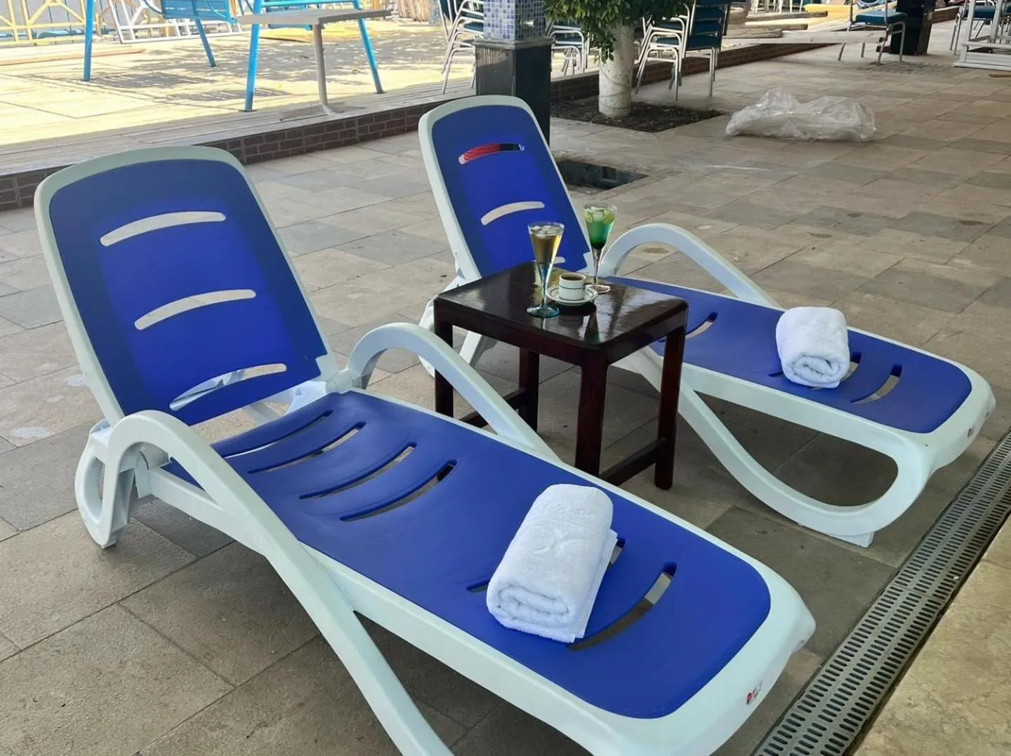 sunbed in Dolphin Ras El-Bar Hotel