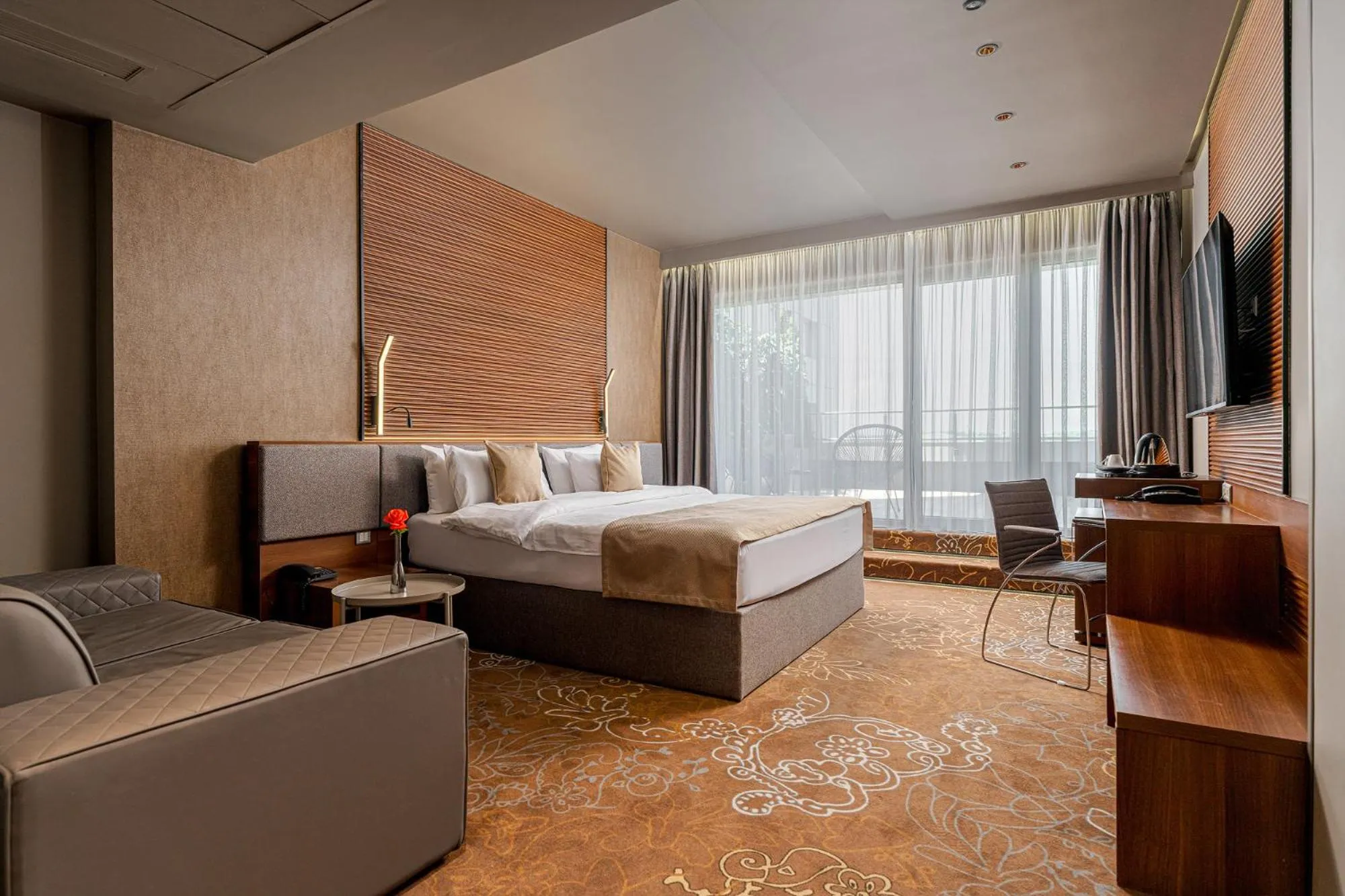 Photo of the whole room, Bed in RIN Airport Hotel