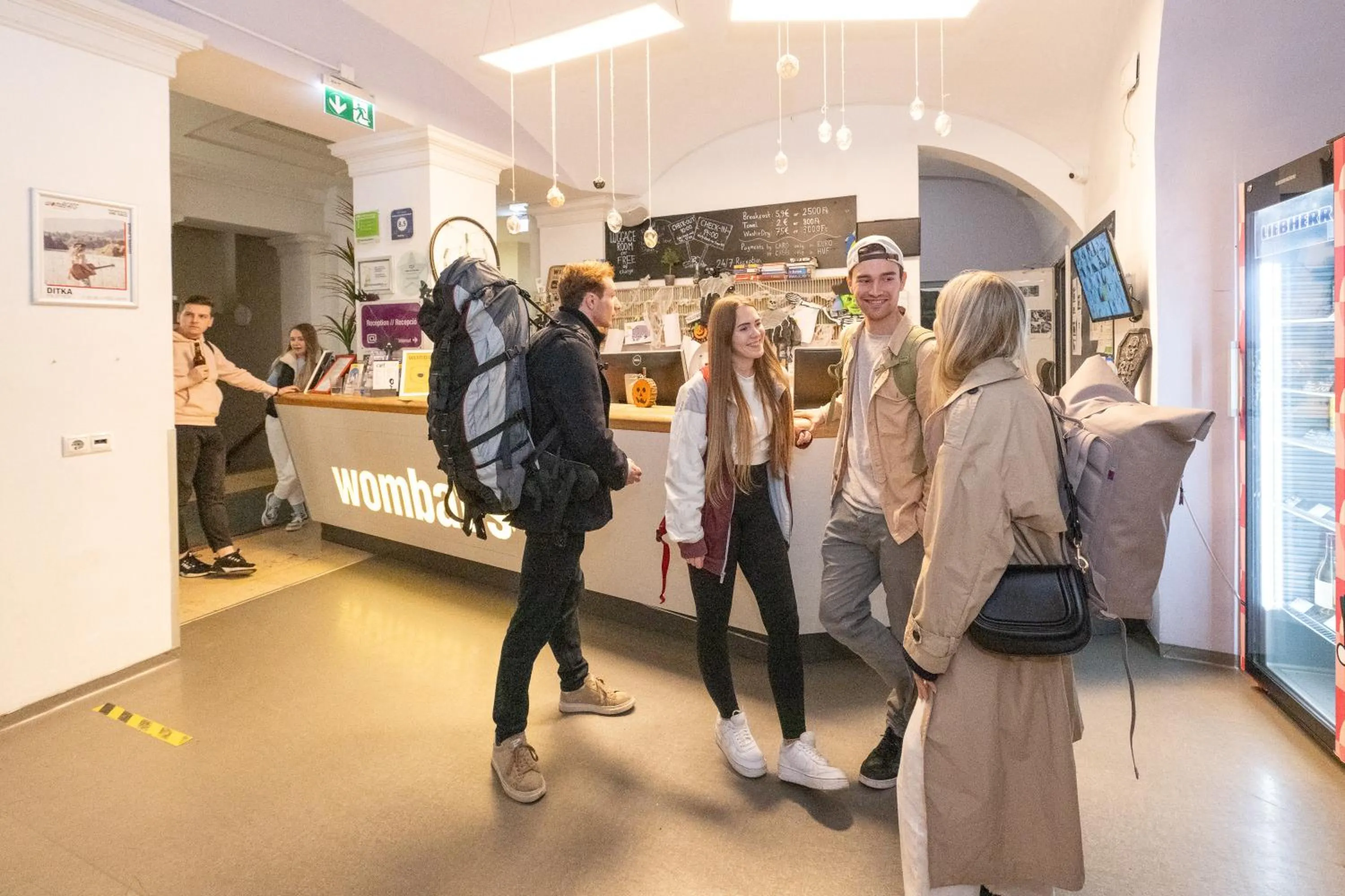 People in Wombat's City Hostel Budapest