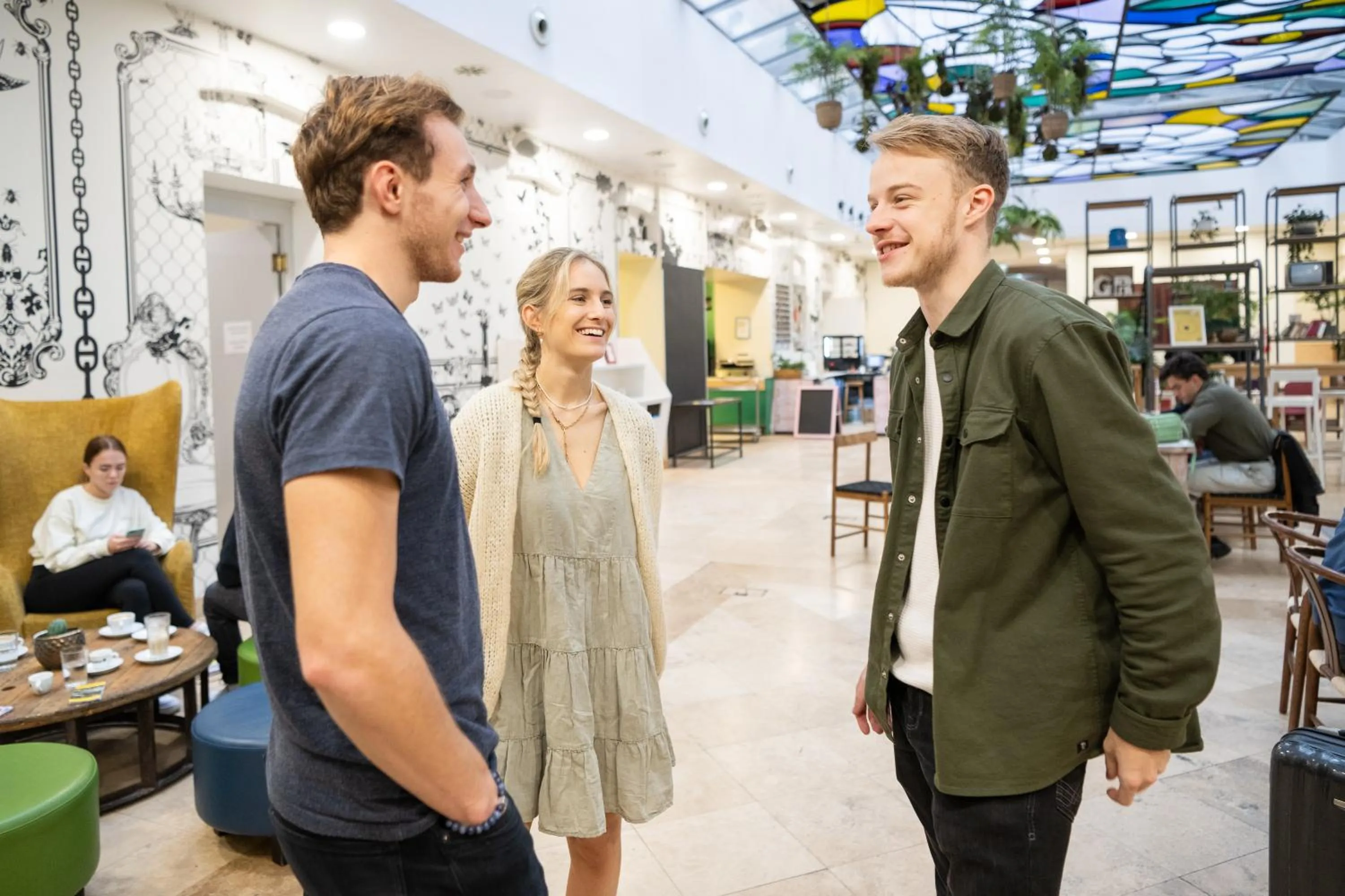 People in Wombat's City Hostel Budapest