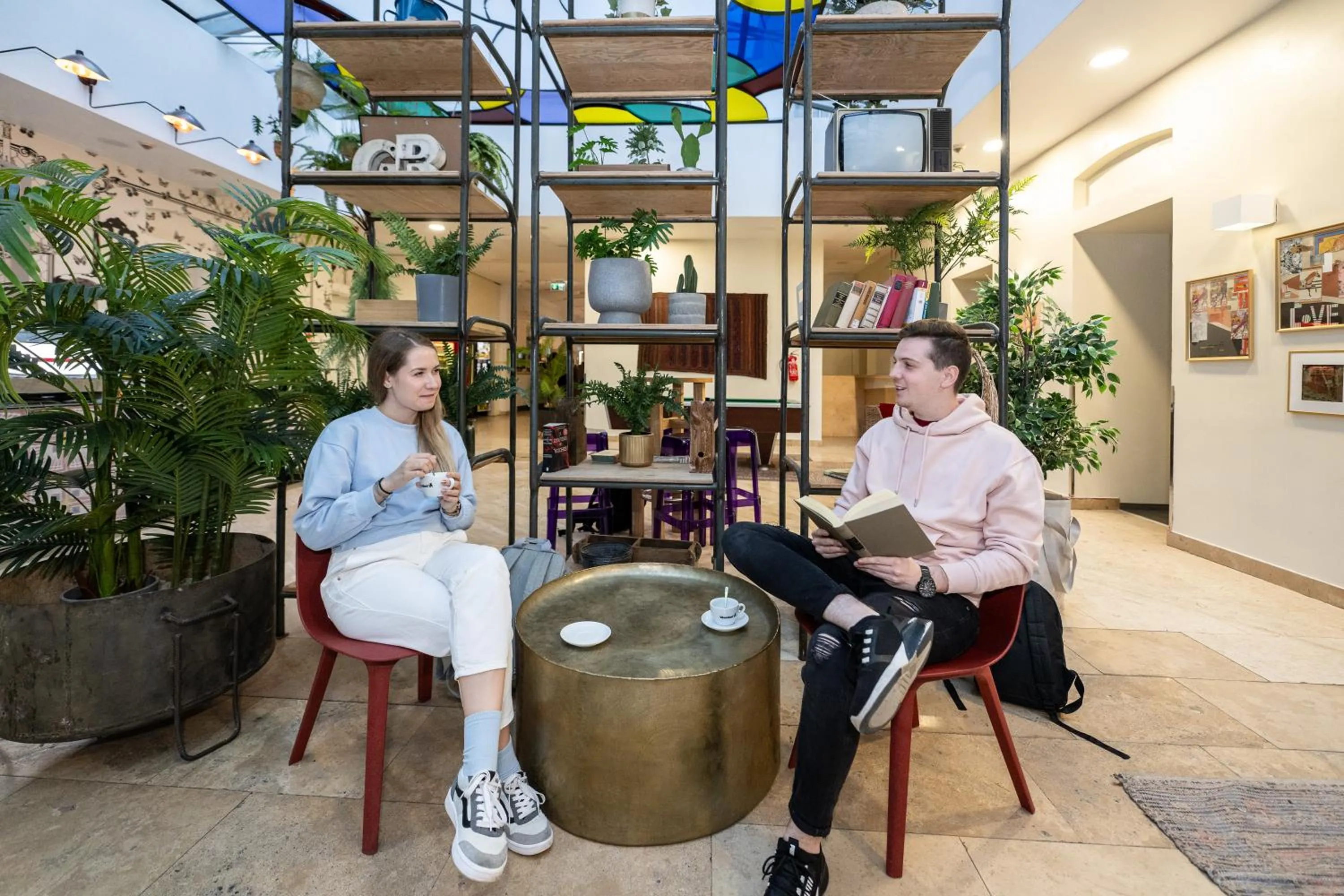 People in Wombat's City Hostel Budapest