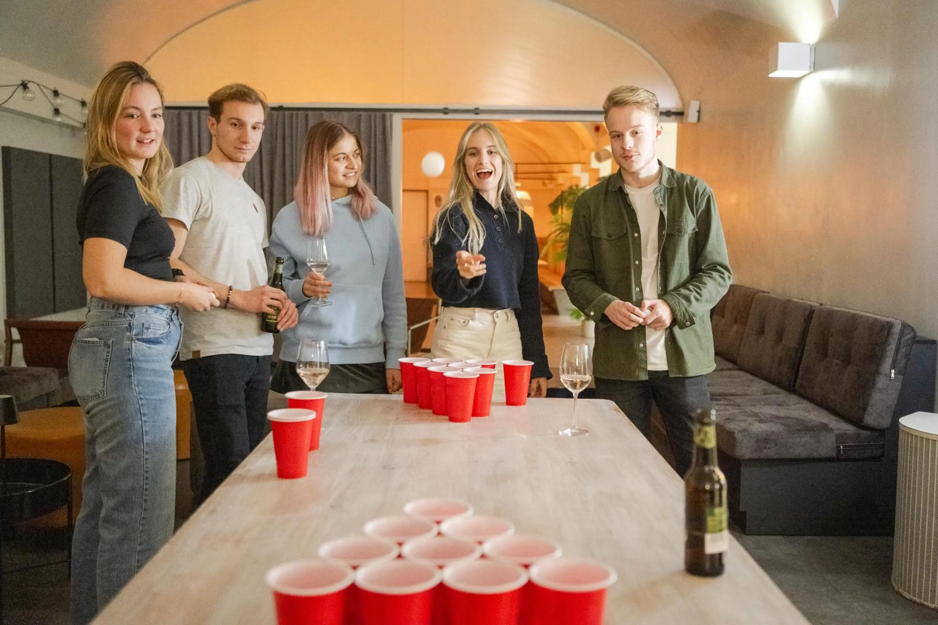 People in Wombat's City Hostel Budapest