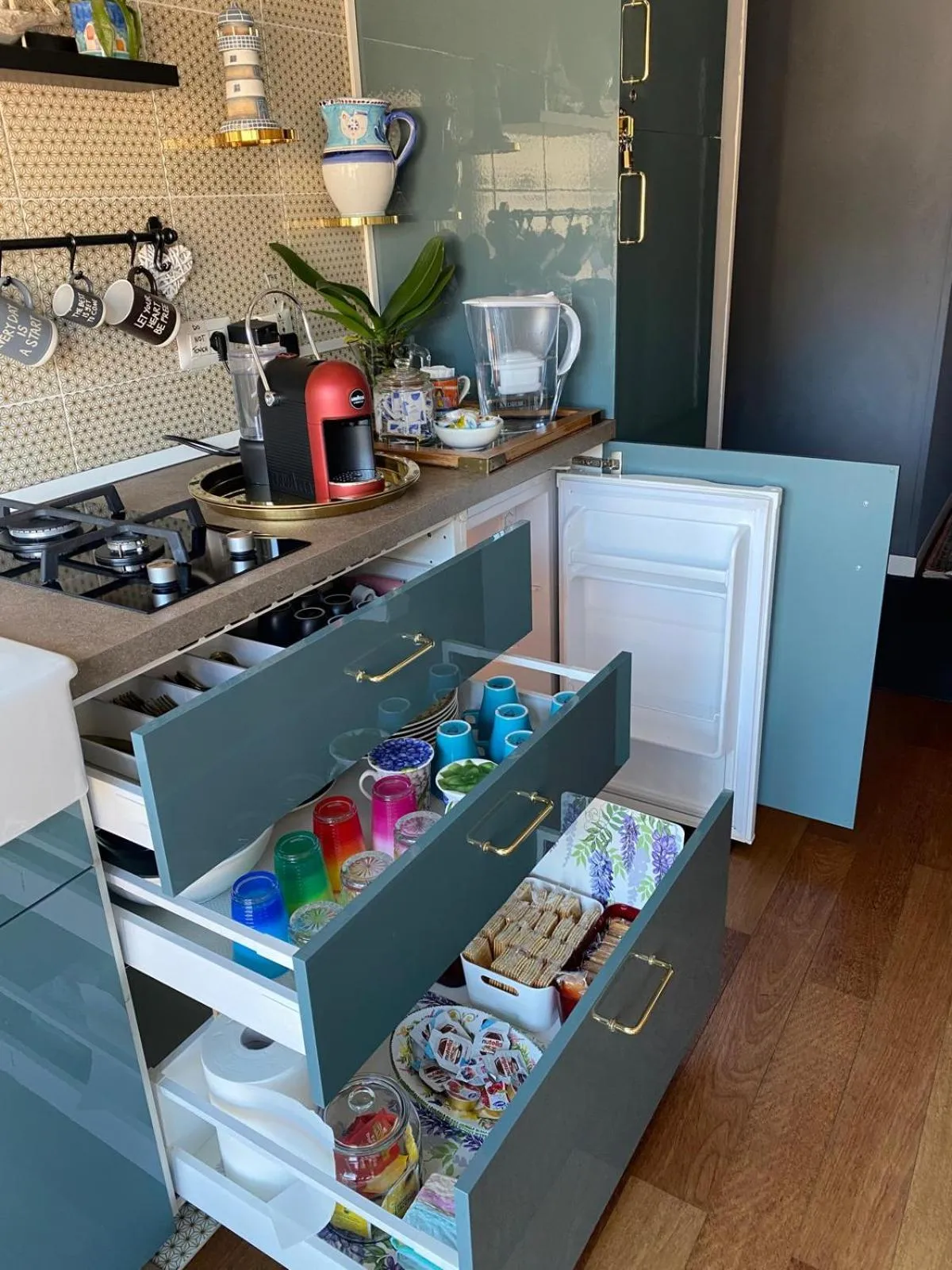 Communal kitchen in B&B il Duca d'Amalfi