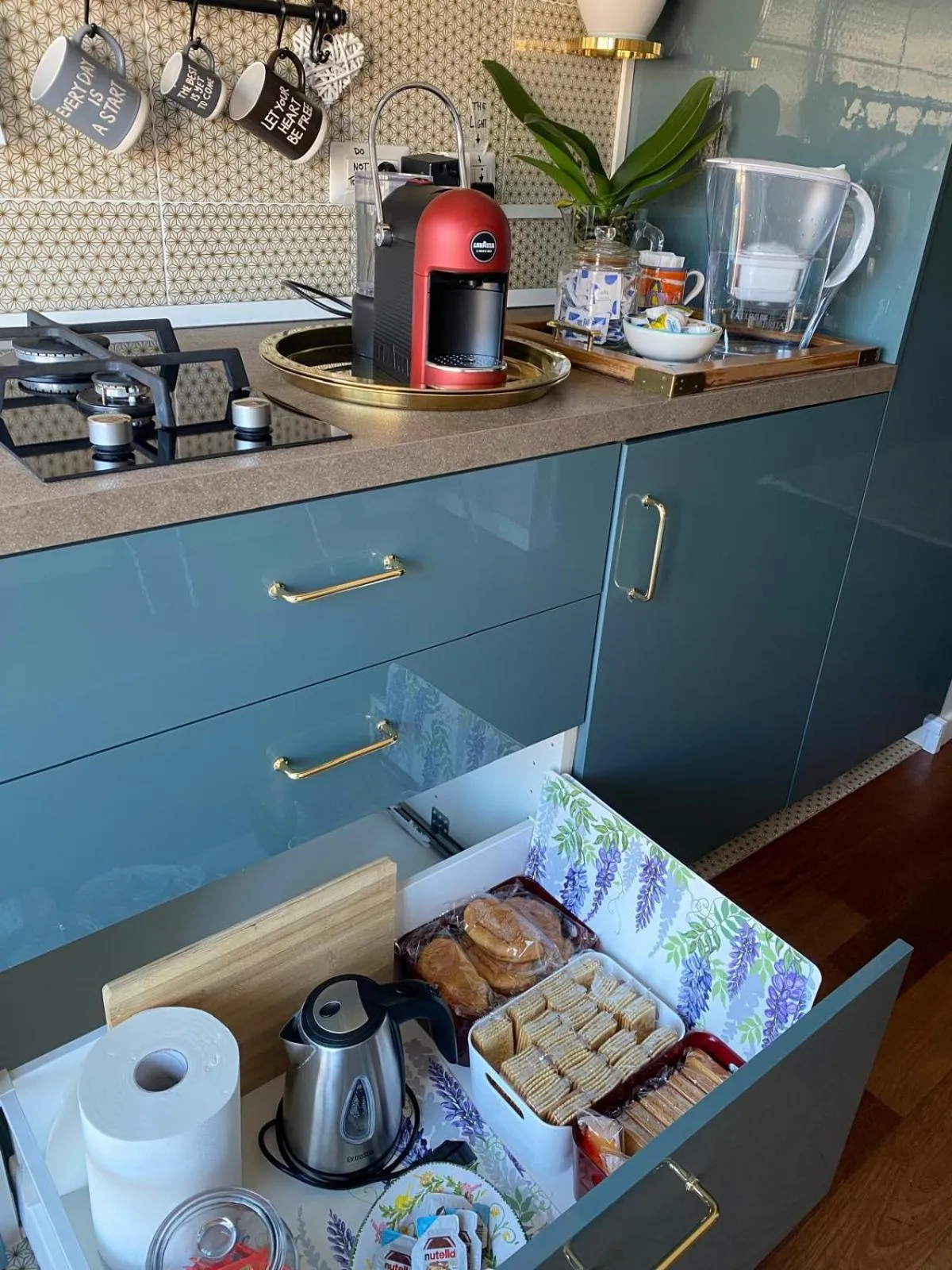 Communal kitchen in B&B il Duca d'Amalfi
