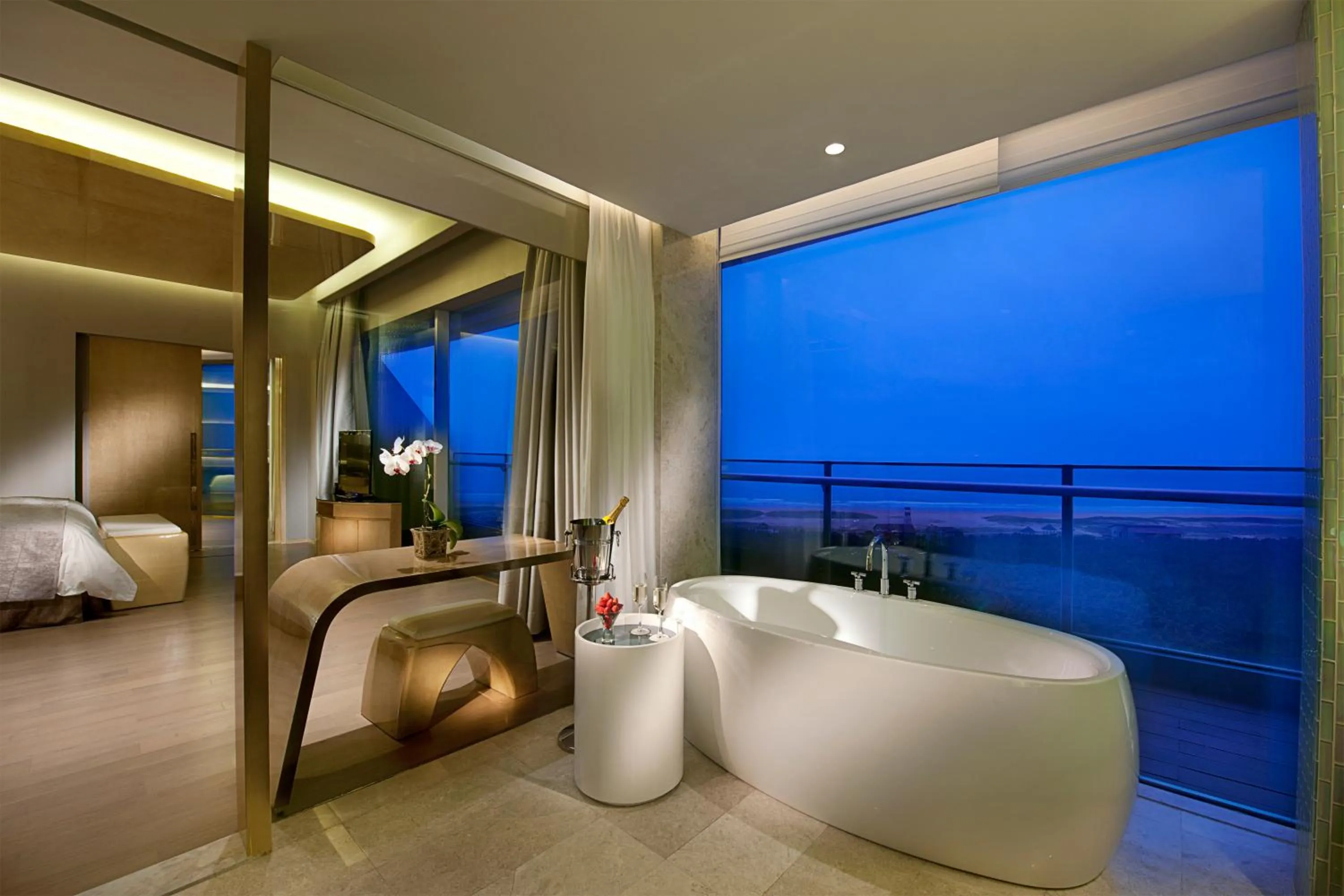 Bathroom in Wyndham Grand Qingdao