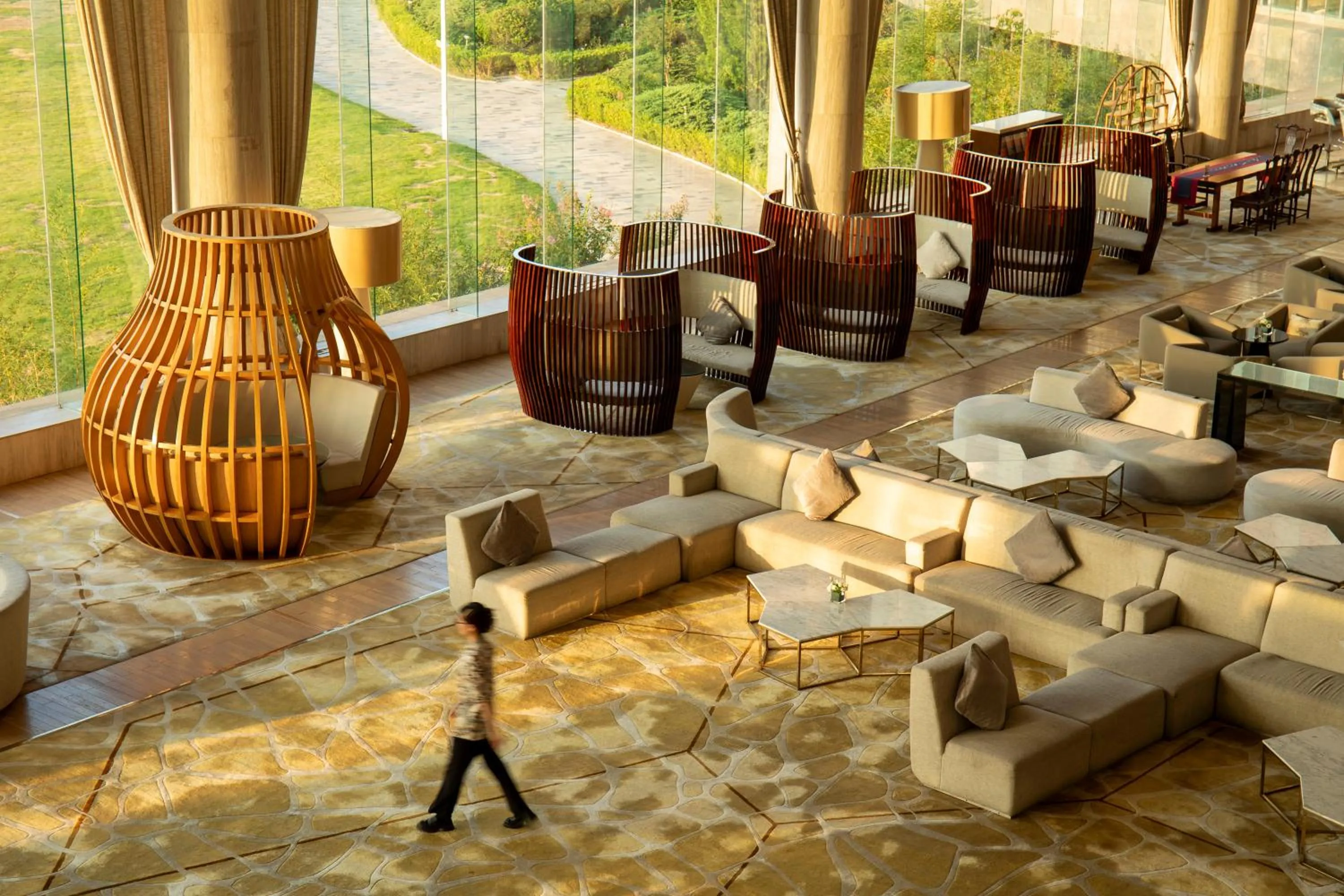 Lobby or reception in Wyndham Grand Qingdao