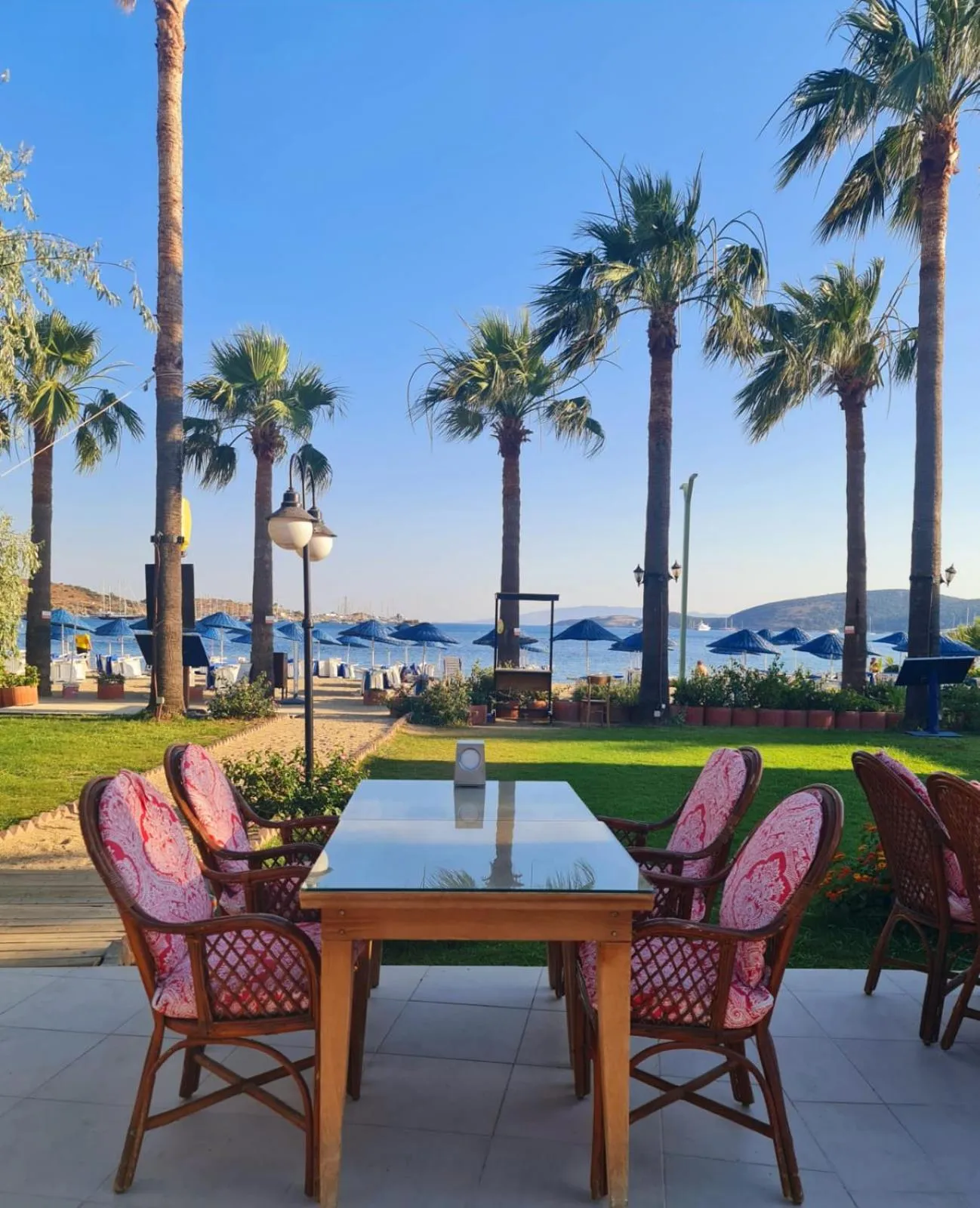 Patio in Nagi Beach Hotel