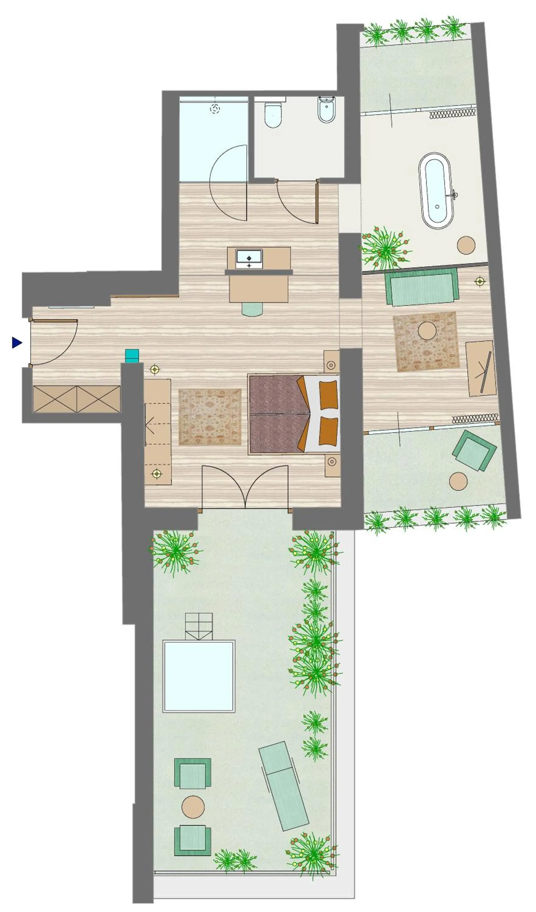 Floor plan in Tirolerhof