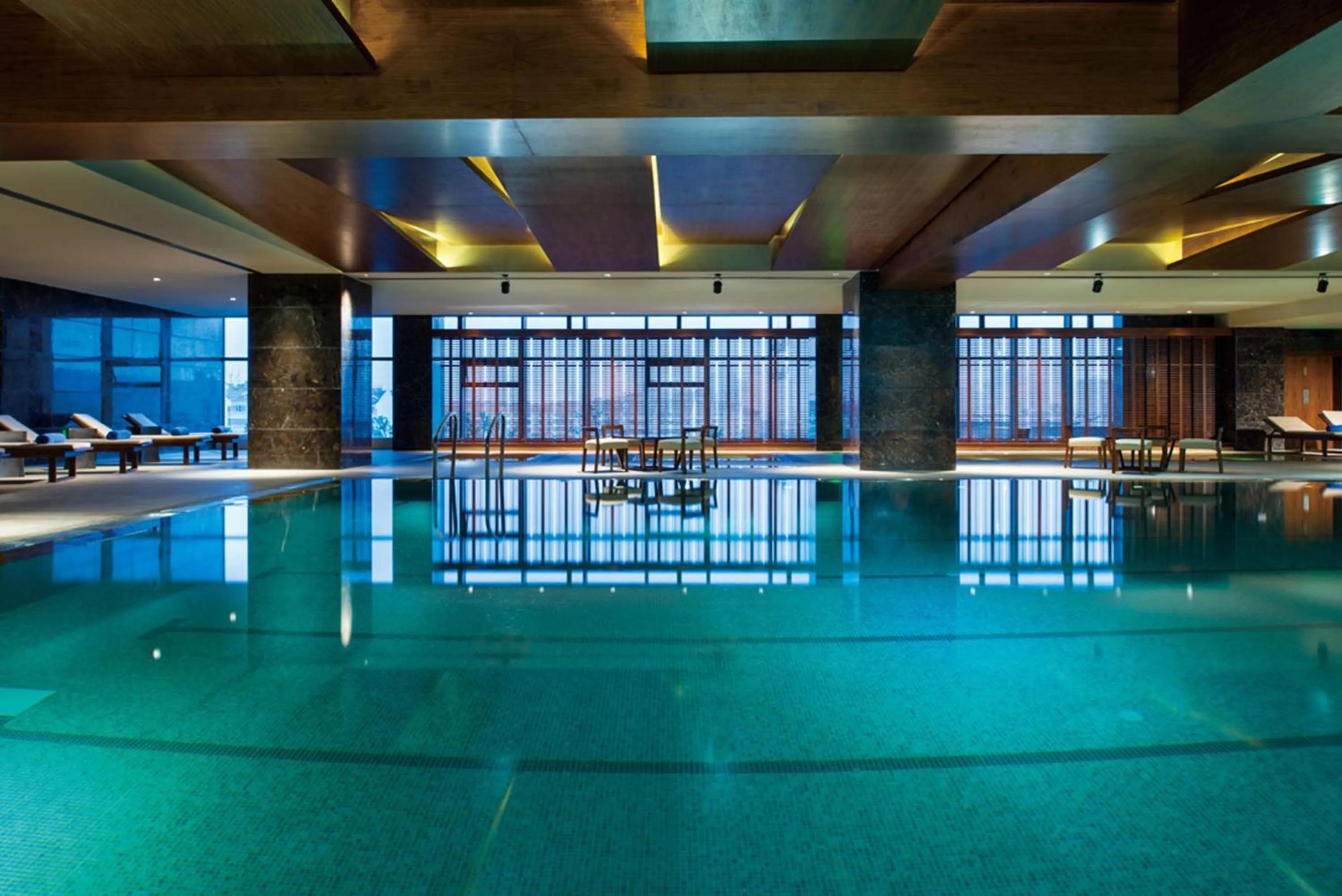 Swimming pool in Crowne Plaza Hefei by IHG