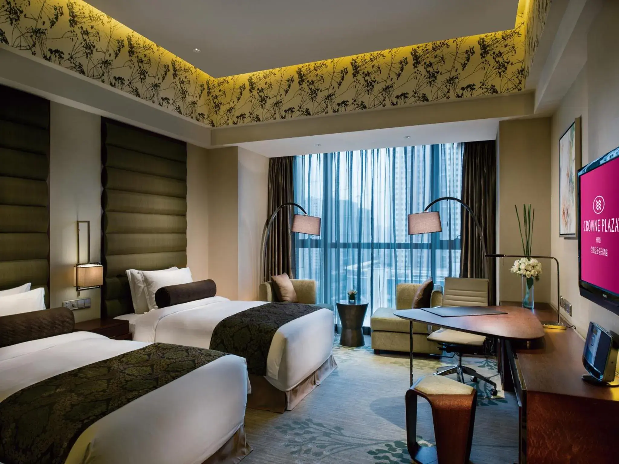 TV and multimedia, Bed in Crowne Plaza Hefei by IHG TV and multimedia, Bed in Crowne Plaza Hefei by IHG