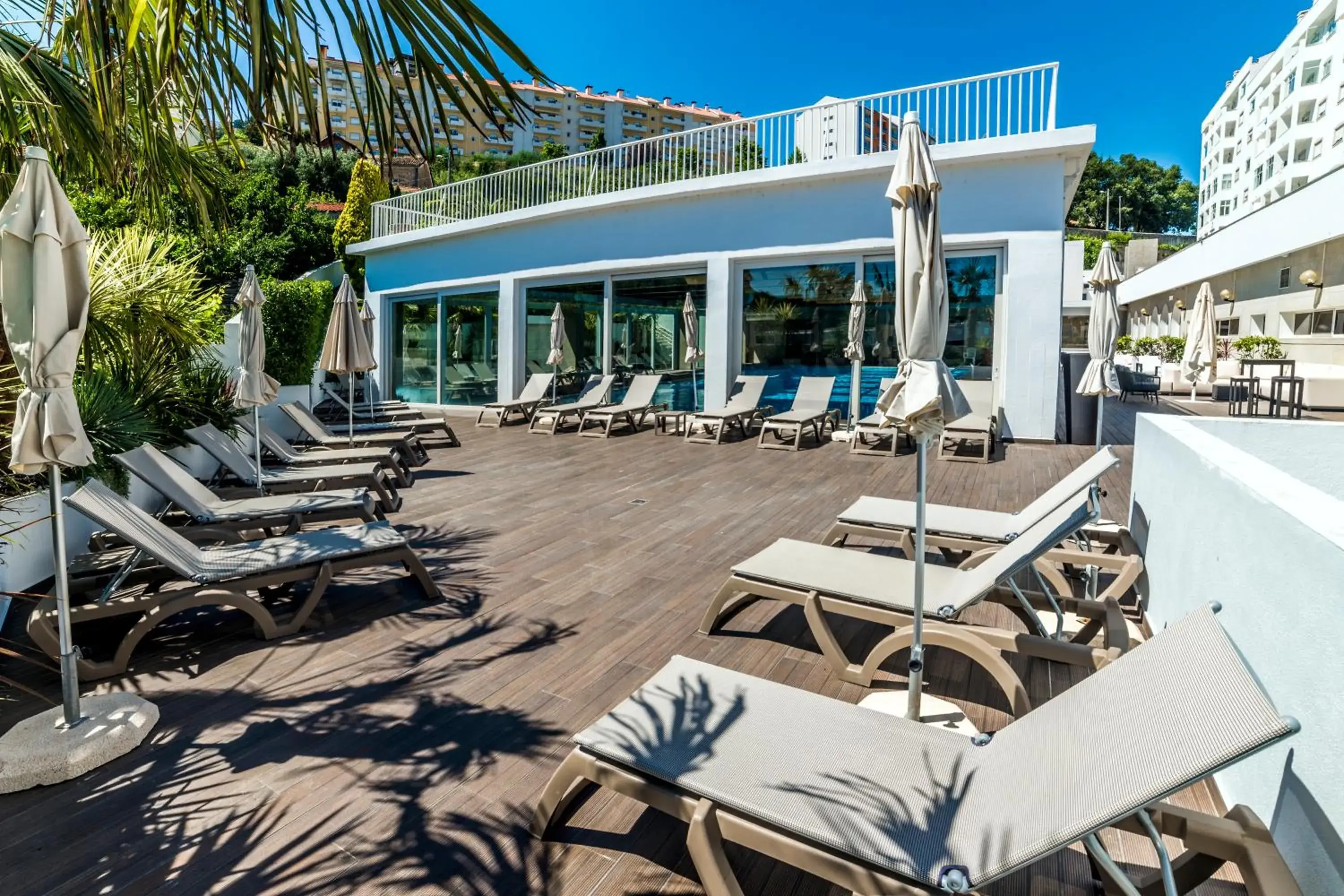 sunbed in Hotel Covilhã Dona Maria Affiliated by Meliá sunbed in Hotel Covilhã Dona Maria Affiliated by Meliá