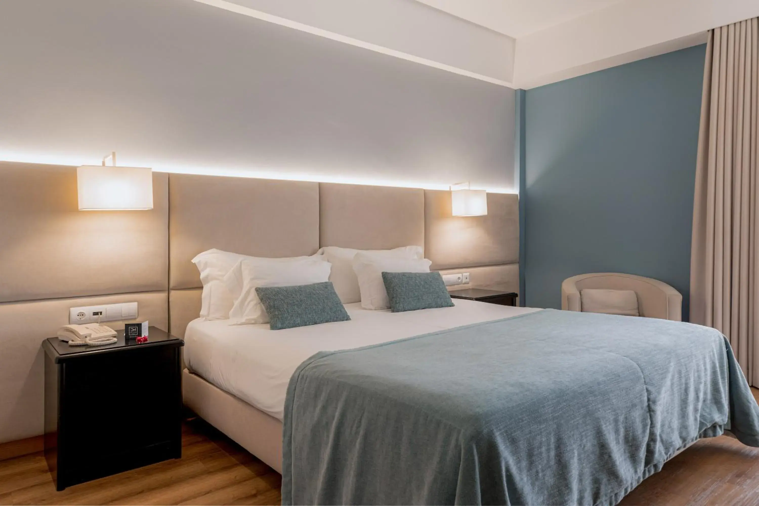 Bed in Hotel Covilhã Dona Maria Affiliated by Meliá Bed in Hotel Covilhã Dona Maria Affiliated by Meliá