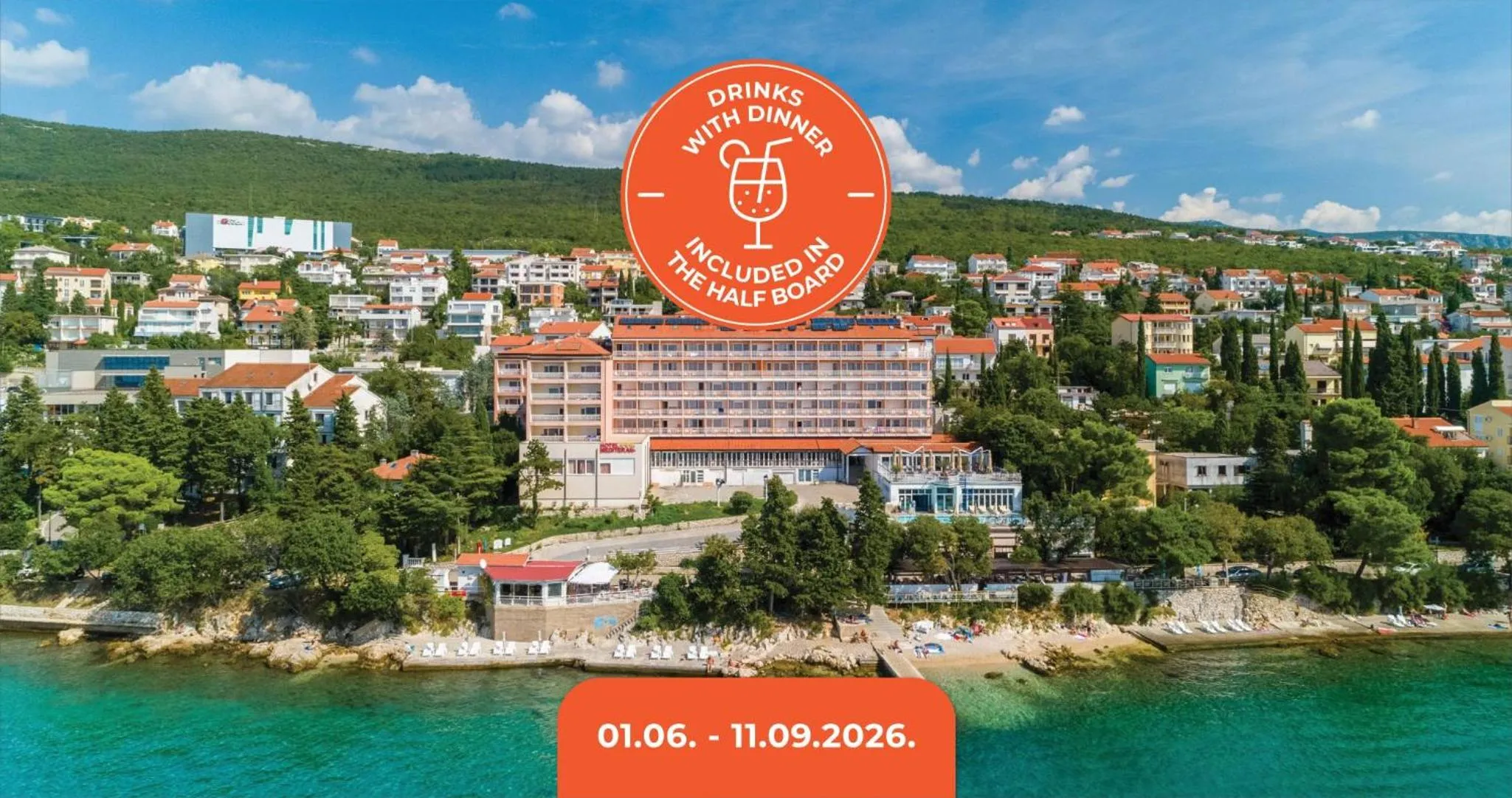 Property building in Mediteran Maradiso Hotel by Aminess