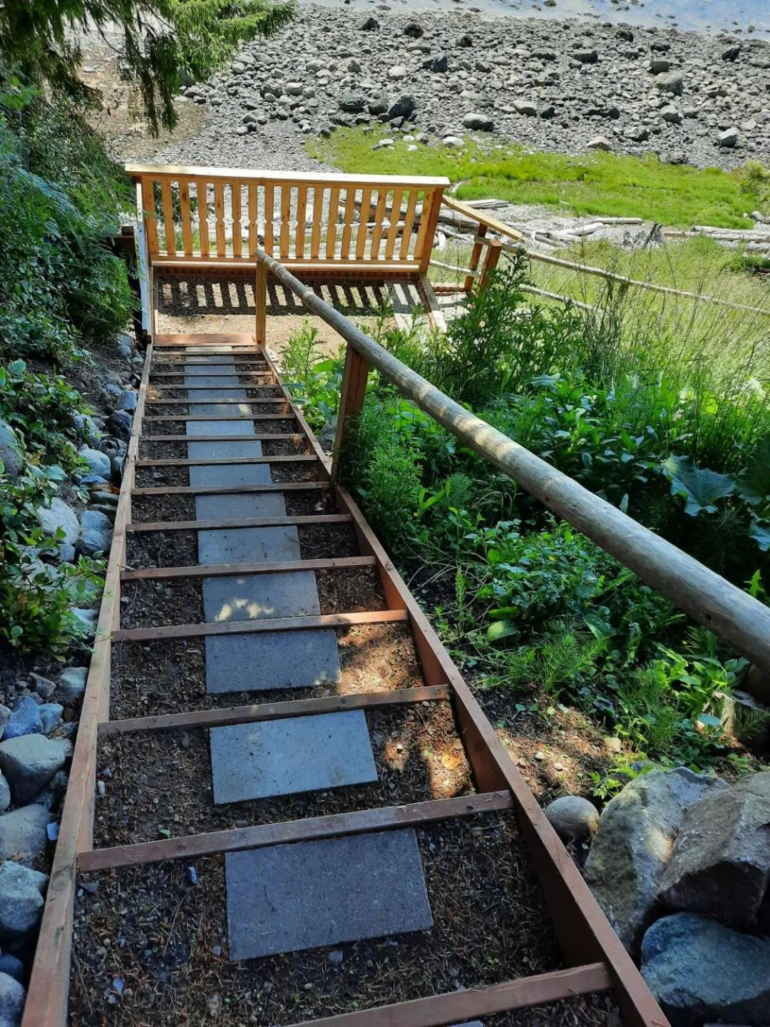 Natural landscape in The Beach House Texada - Oceanfront Cabin